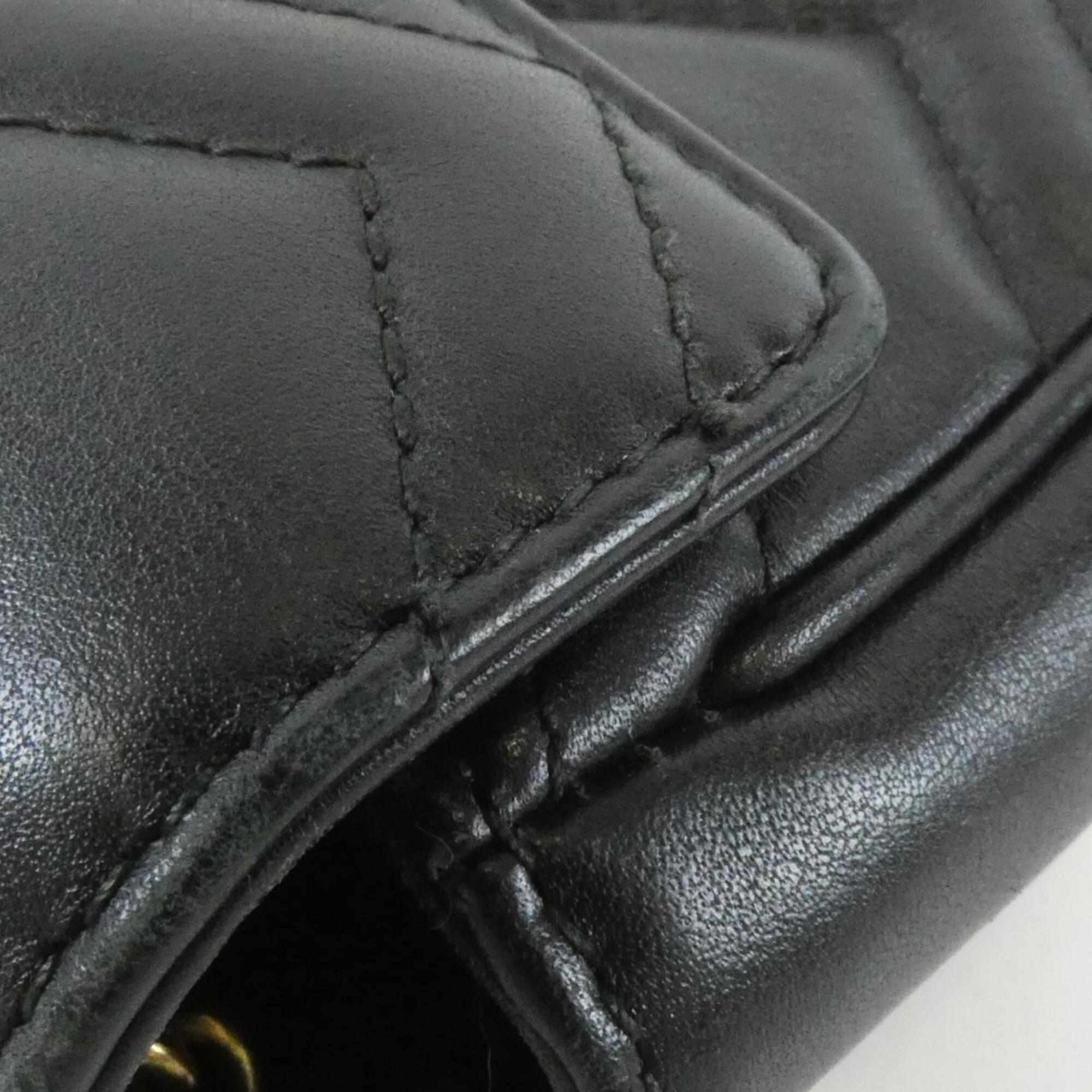 Gucci Black Leather Shoulder Bag (Pre-Owned)