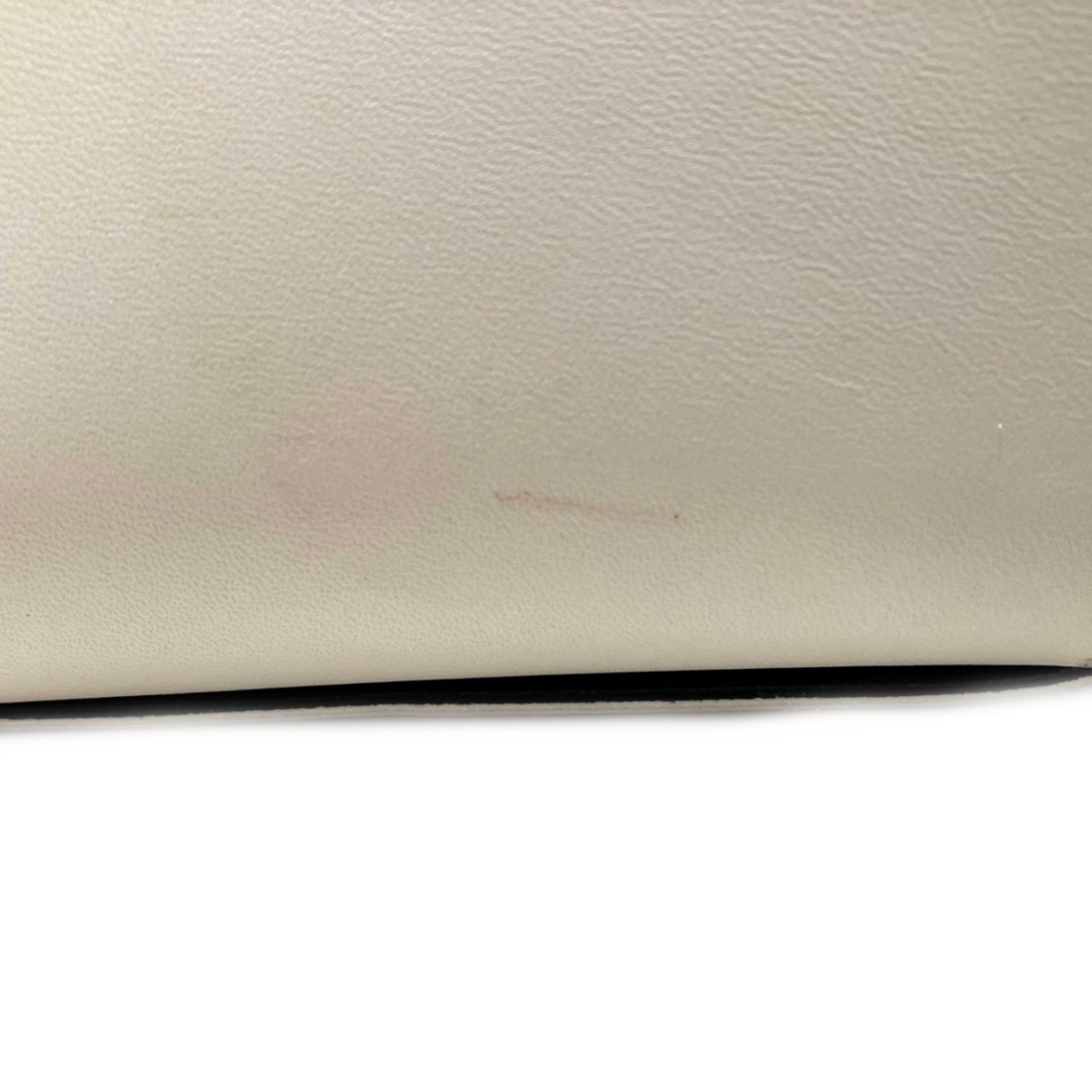 Bottega Veneta White Leather Tote Bag (Pre-Owned)