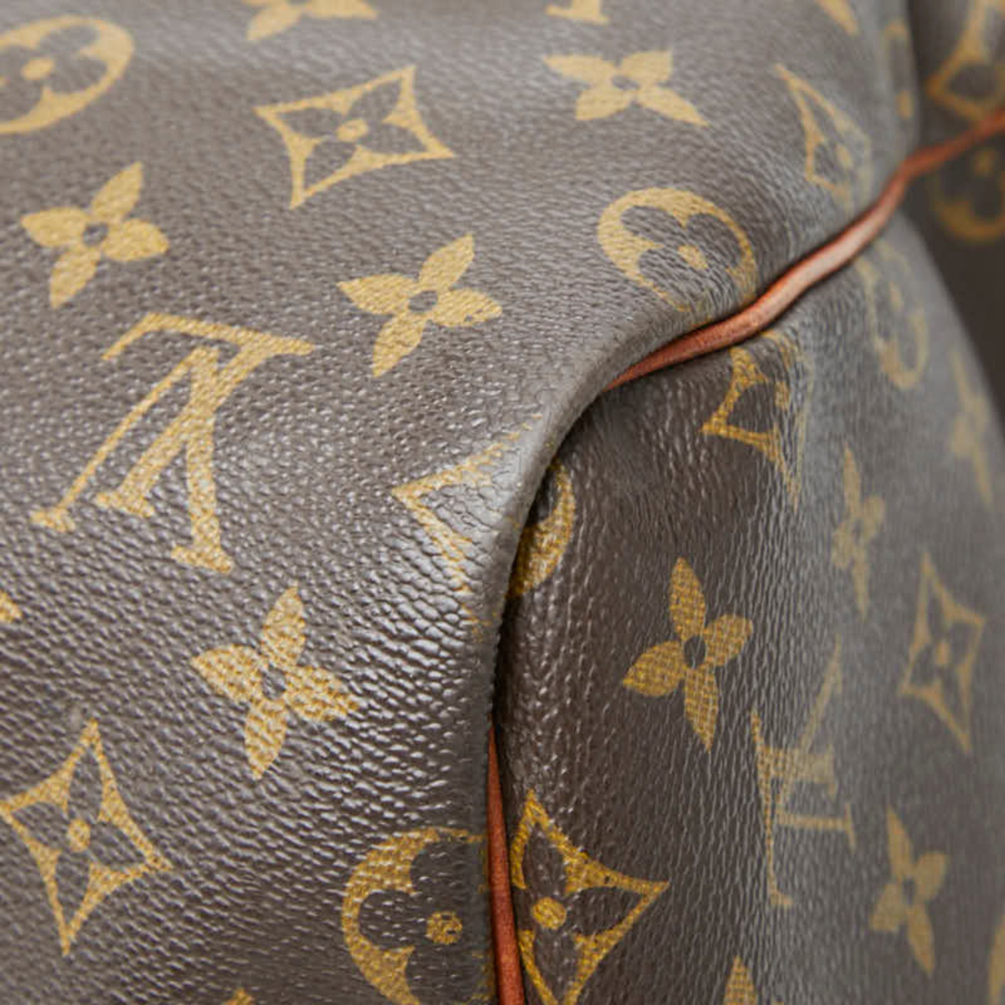 Louis Vuitton Brown Pvc Leather Boston Bag Shoulder Bag (Pre-Owned)