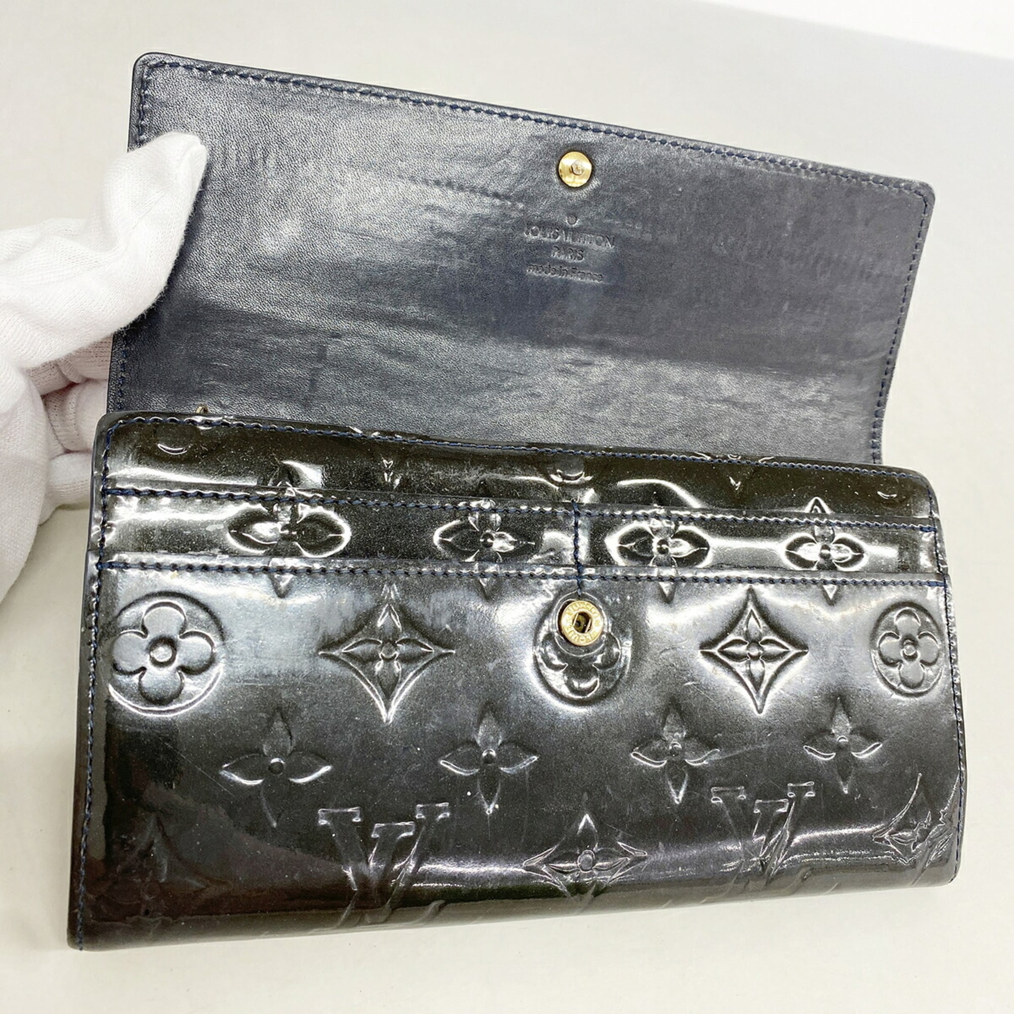 Louis Vuitton Blue Infini Long Wallet (Bi-Fold) (Pre-Owned)