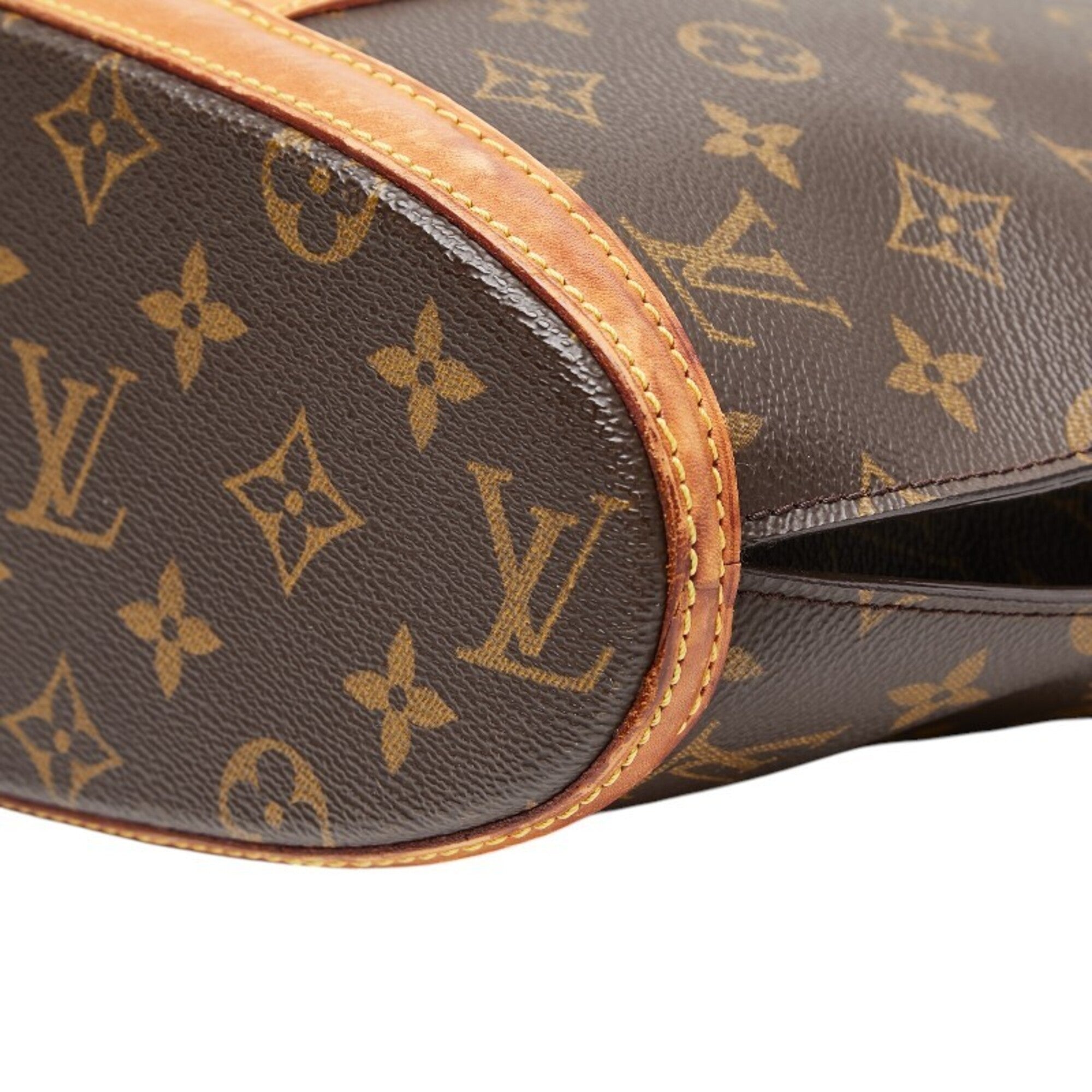 Louis Vuitton Brown Pvc Leather Shoulder Bag Tote Bag (Pre-Owned)