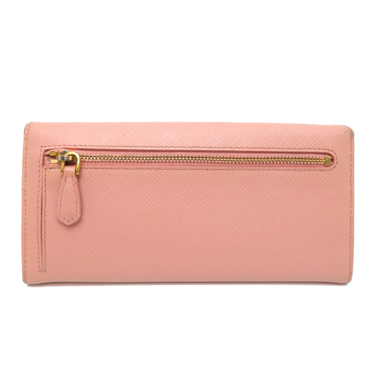 Prada Pink Leather Long Wallet (Bi-Fold) (Pre-Owned)