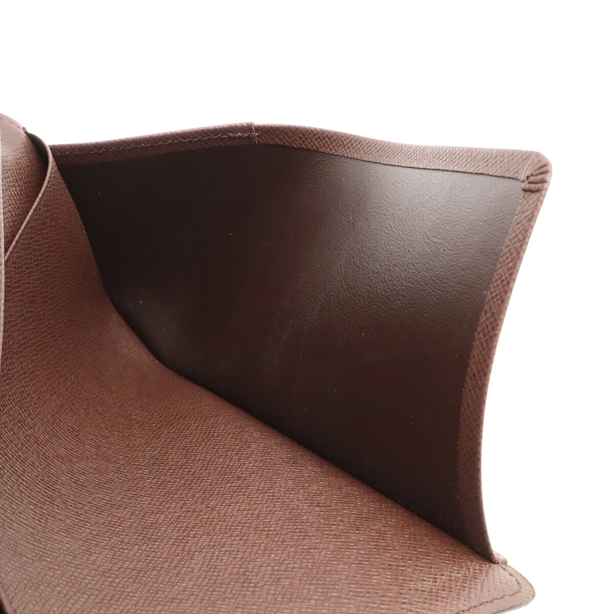 Louis Vuitton Brown Pvc Coated Canvas Long Bill Wallet (Bi-Fold) (Pre-Owned)