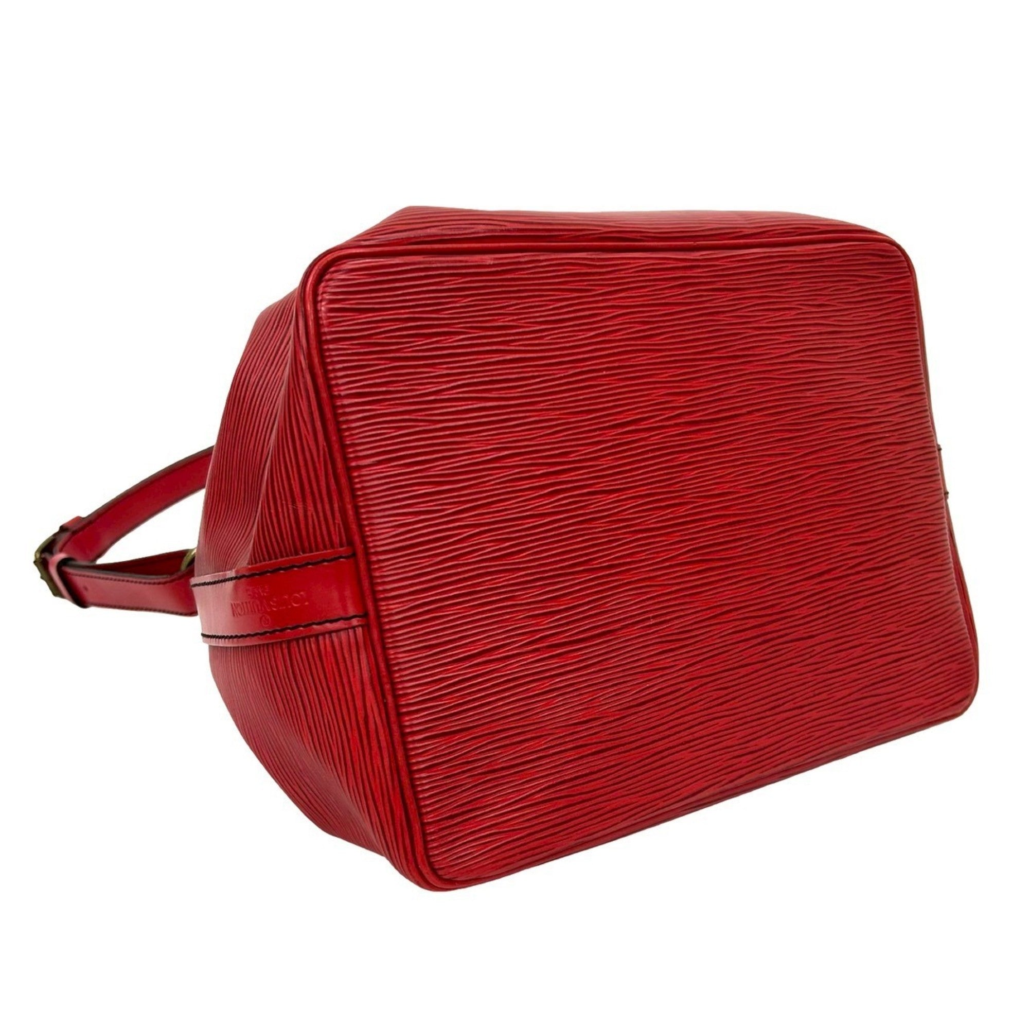 Louis Vuitton Red Color Epi Leather Shoulder Bag Tote Bag (Pre-Owned)