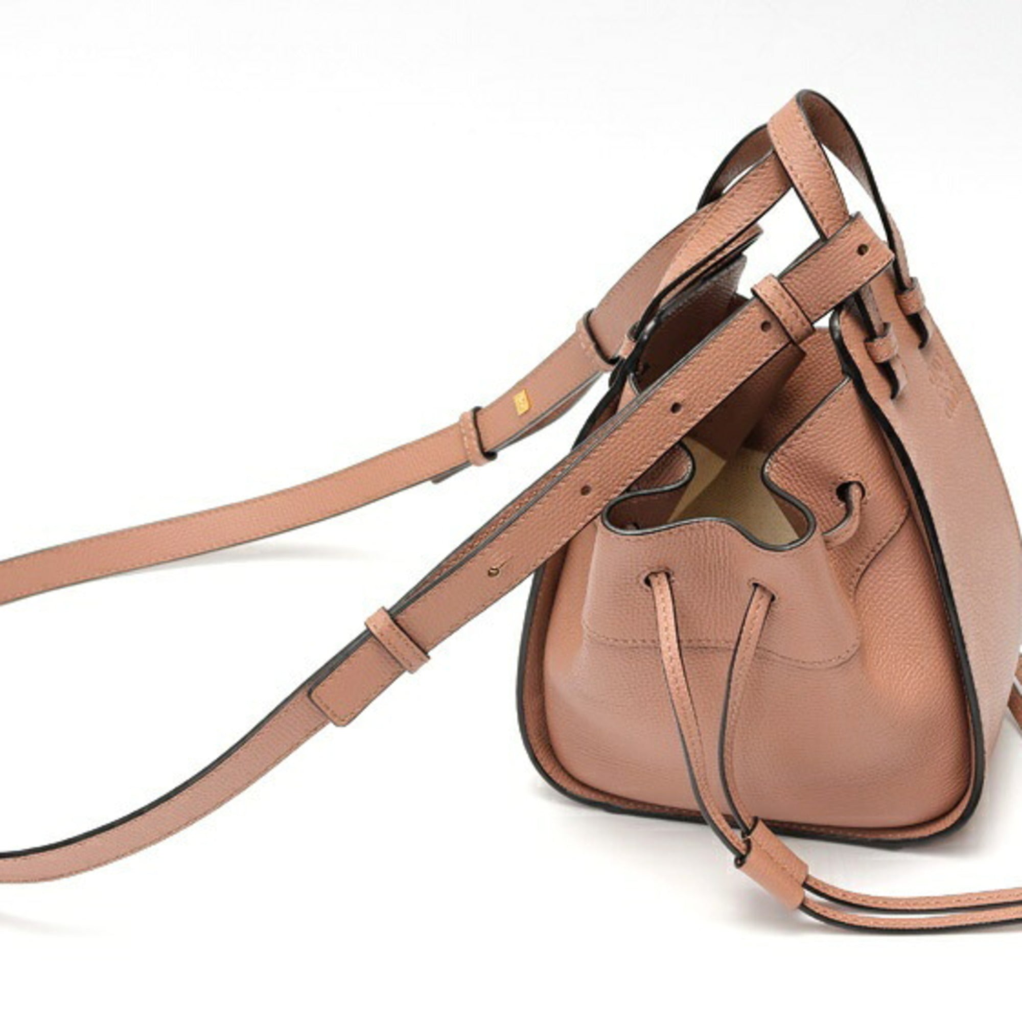 Loewe Pink Beige Leather Shoulder Bag (Pre-Owned)