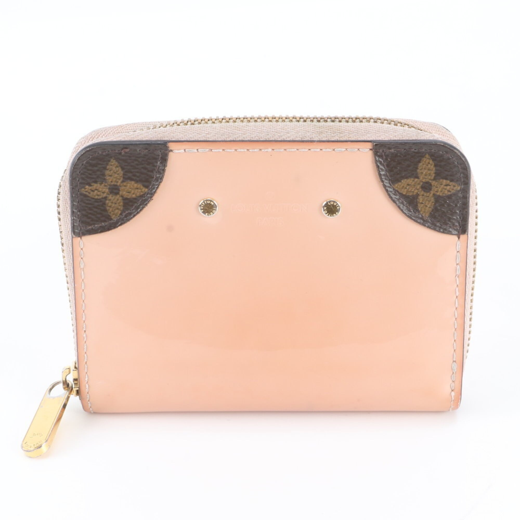 Louis Vuitton Rose Ballerine Leather Coated Canvas Coin Purse/Coin Case (Pre-Owned)