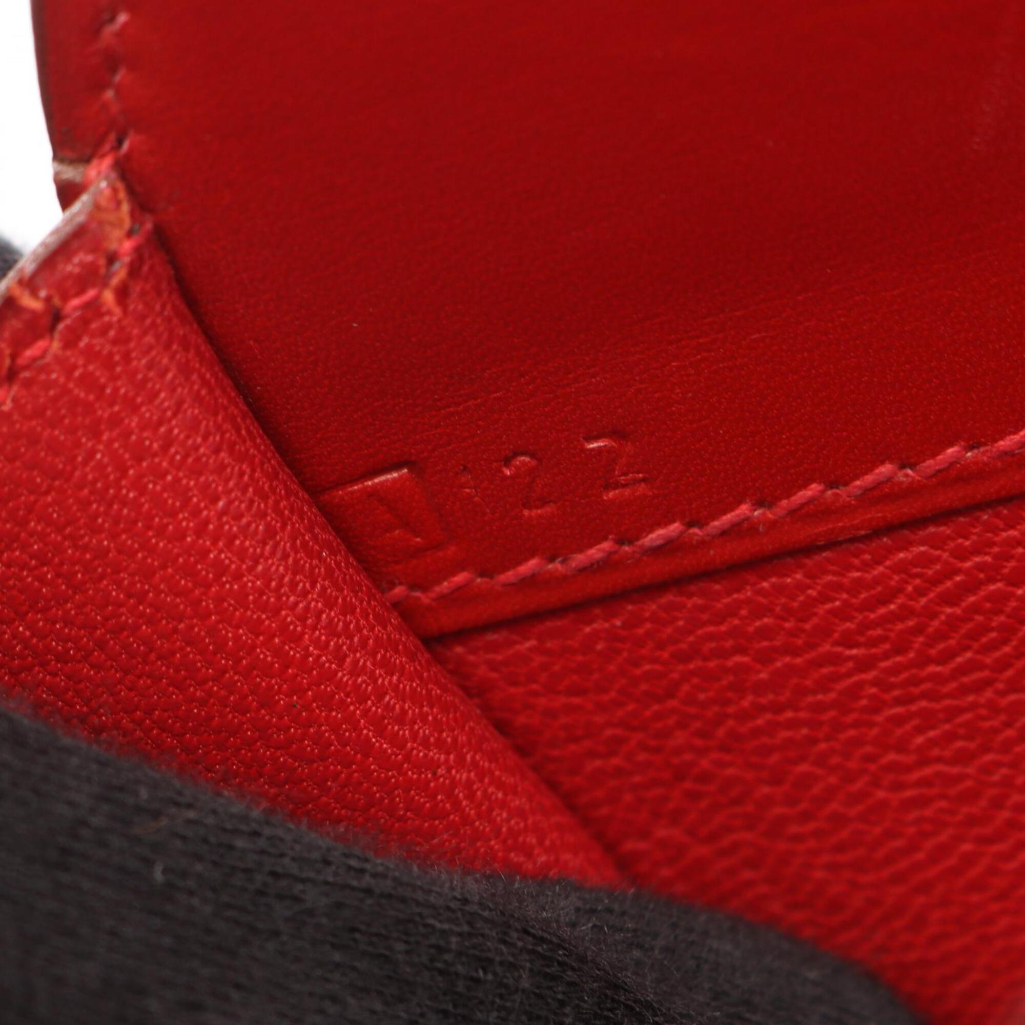 Hermes Red Color Box Calf Leather Leather Handbag (Pre-Owned)
