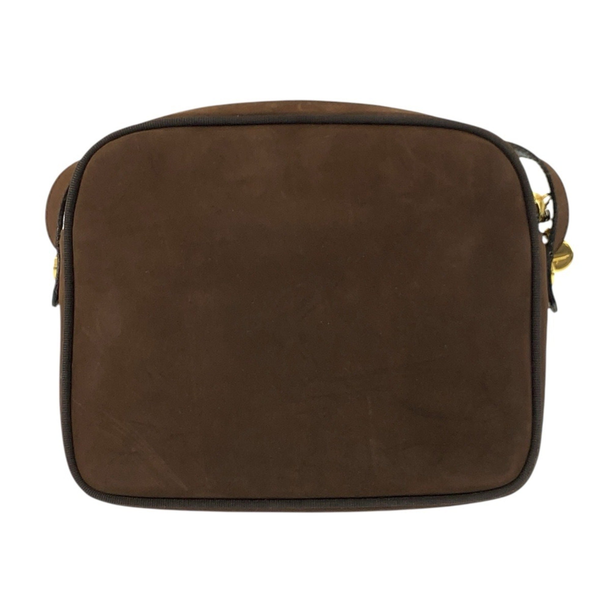 Salvatore Ferragamo Brown Suede Pochette Shoulder Bag (Pre-Owned)