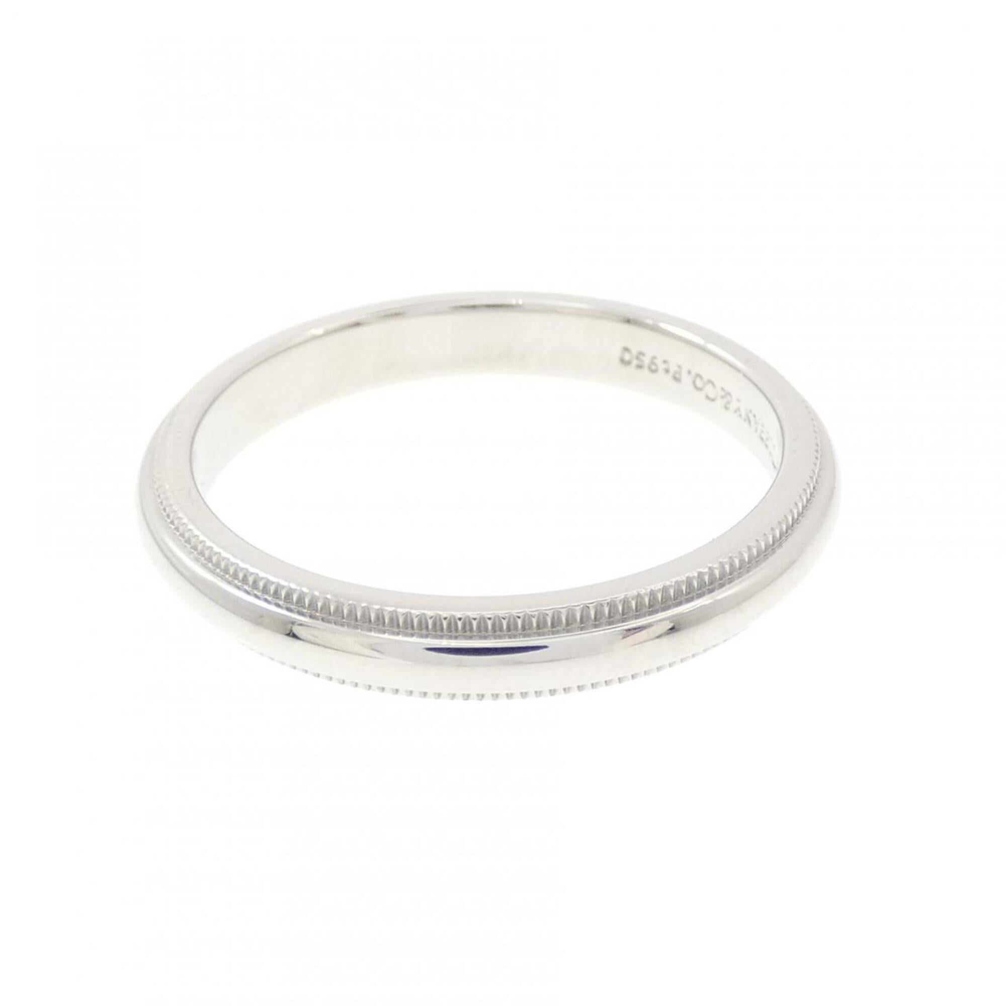 Tiffany Silver Platinum 950 Band Ring (Pre-Owned)