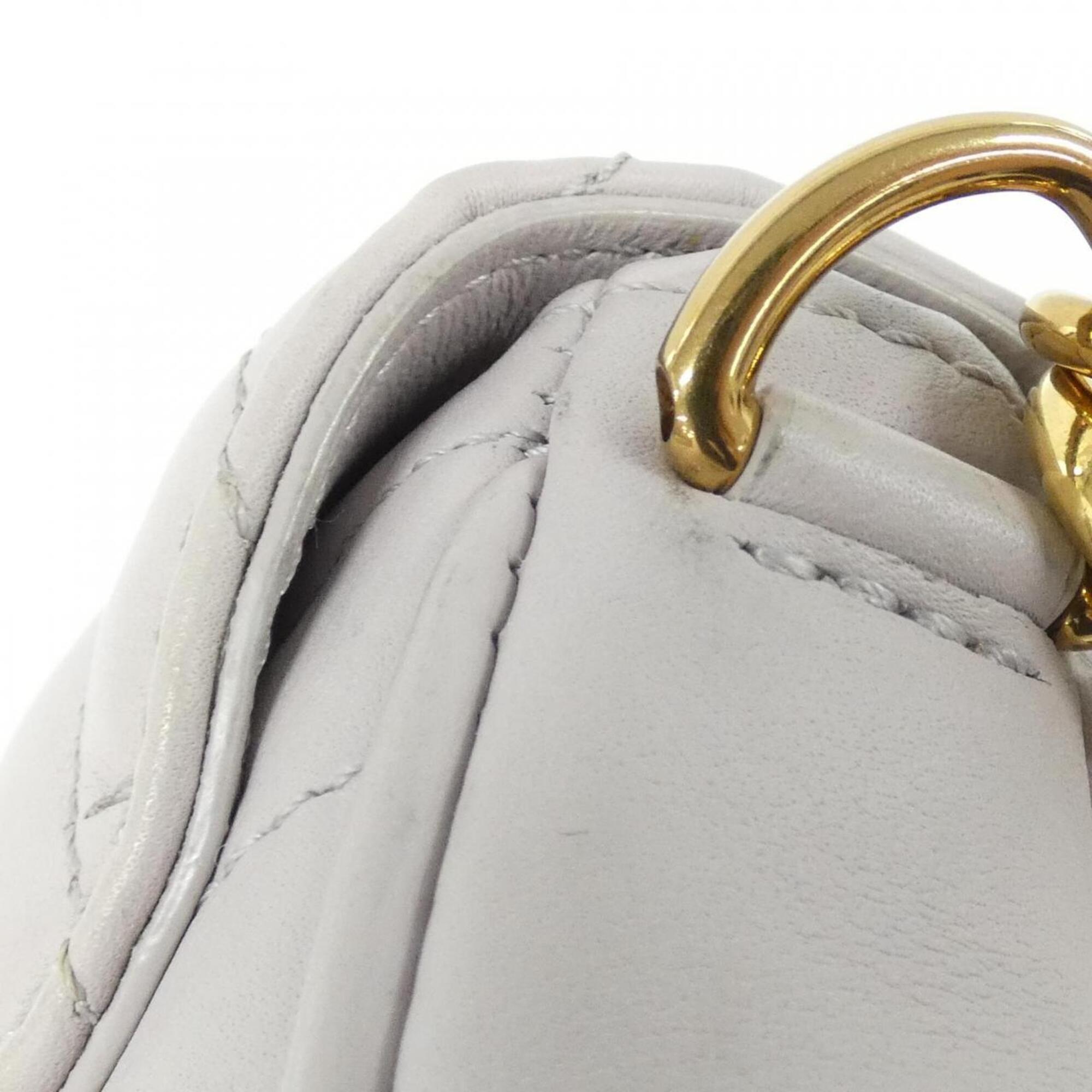 Louis Vuitton Gray Leather Shoulder Bag (Pre-Owned)