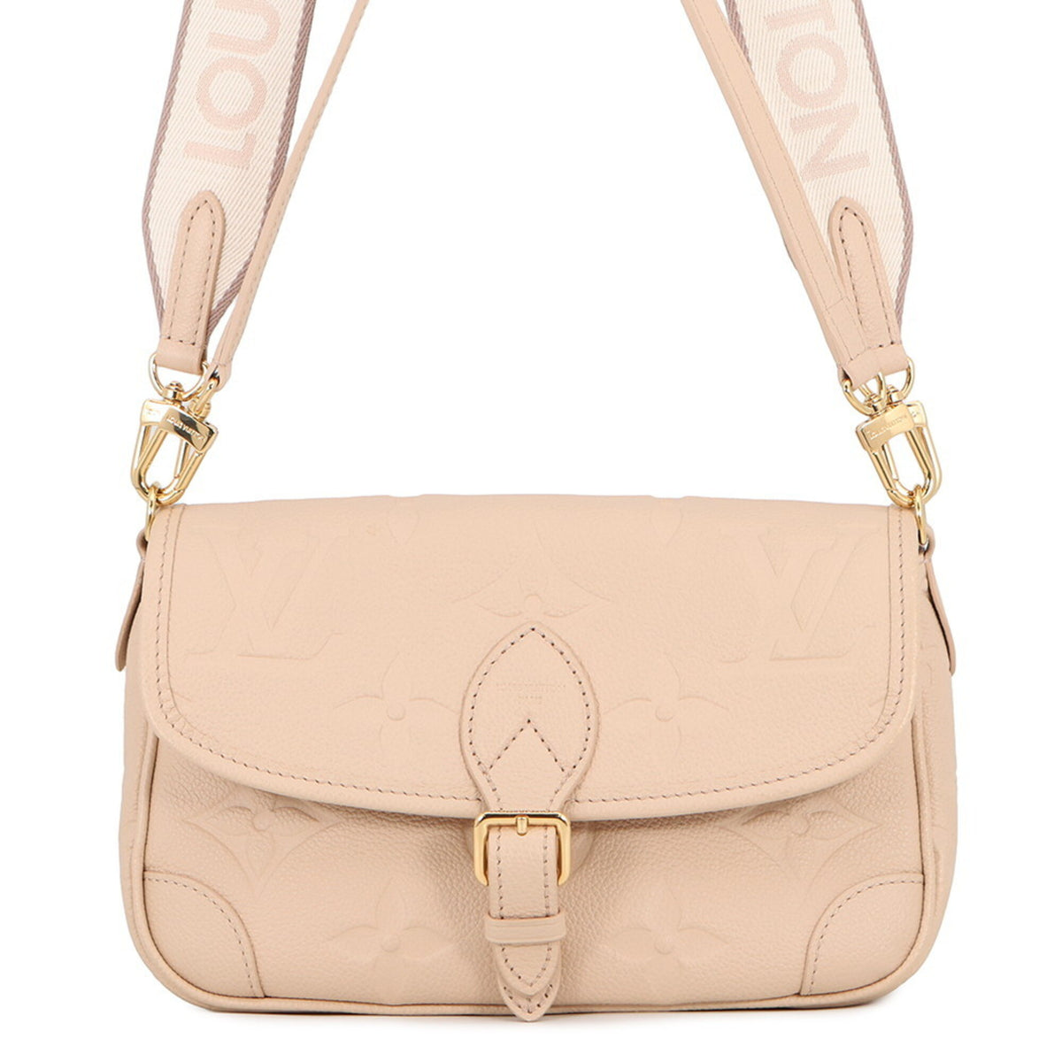 Louis Vuitton Beige Pink Monogram Empreinte Handbag Shoulder Bag (Pre-Owned)