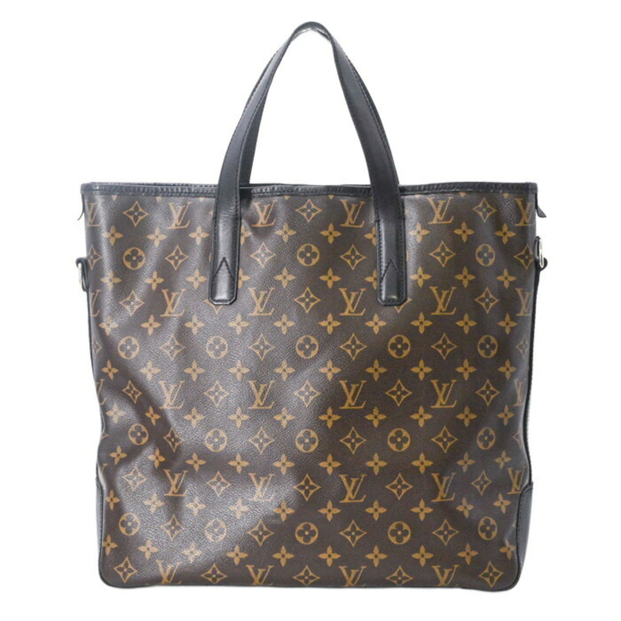 Louis Vuitton Black Brown Monogram Shoulder Bag Tote Bag (Pre-Owned)