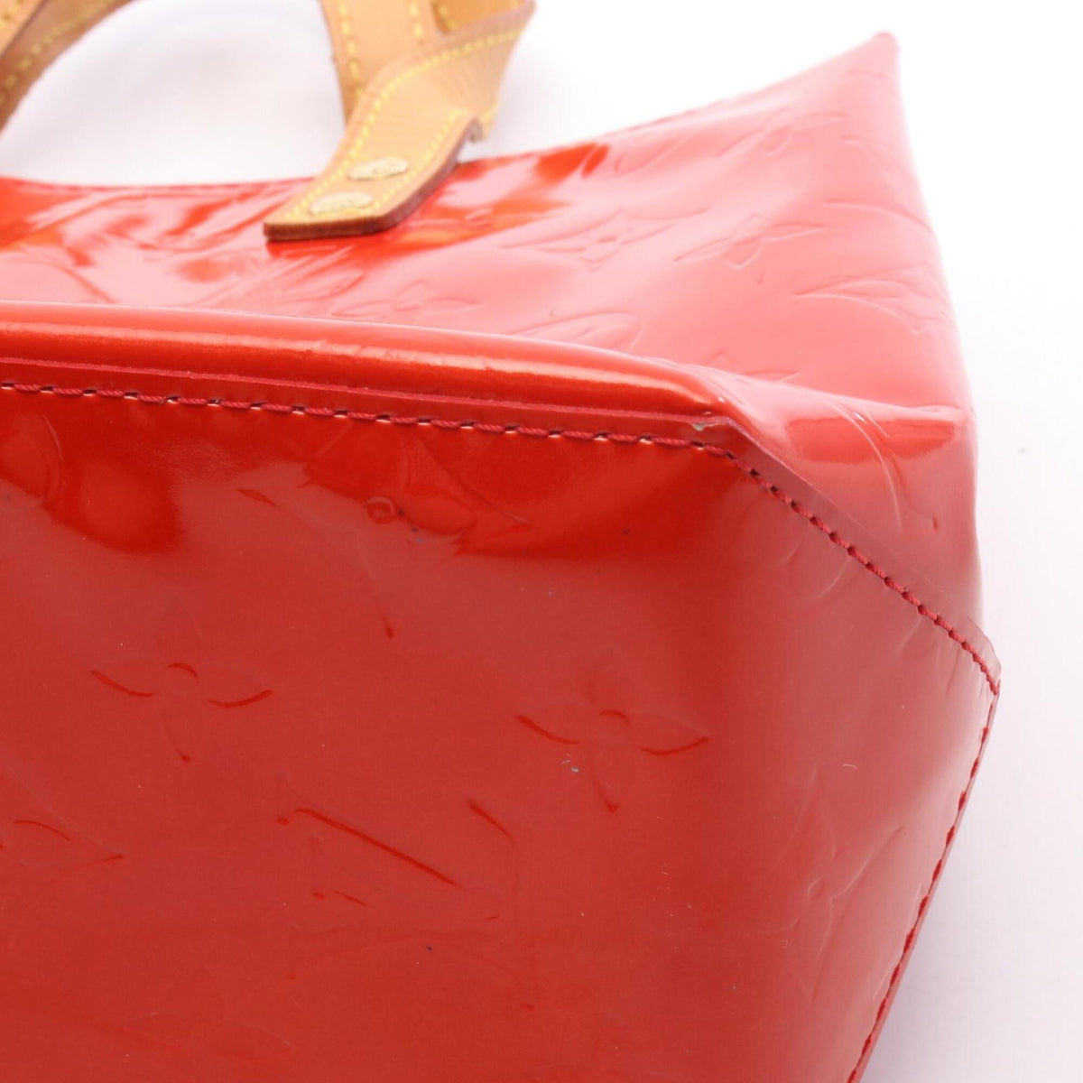 Louis Vuitton Red Color Rouge Leather Handbag (Pre-Owned)