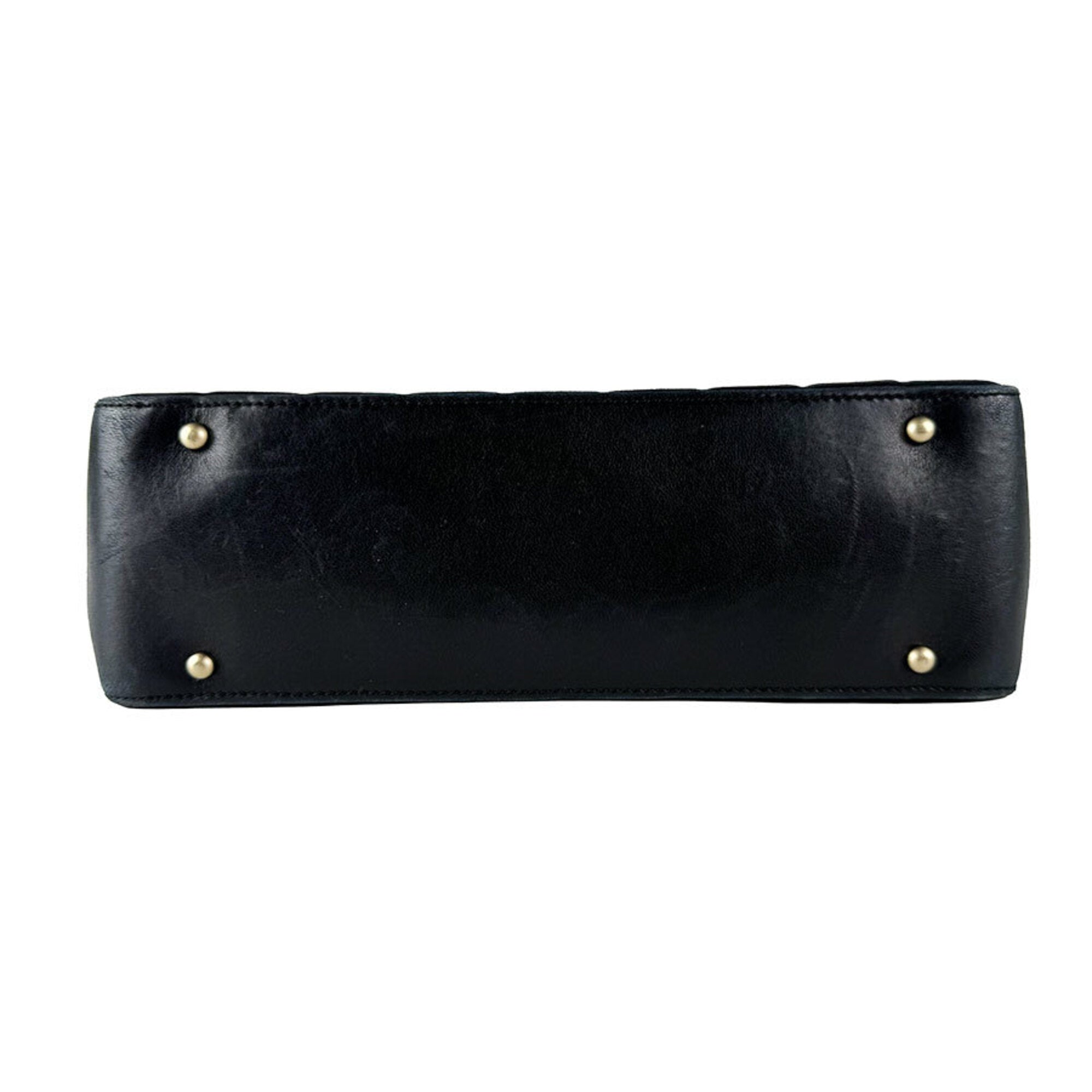 Chanel Black Leather Handbag (Pre-Owned)