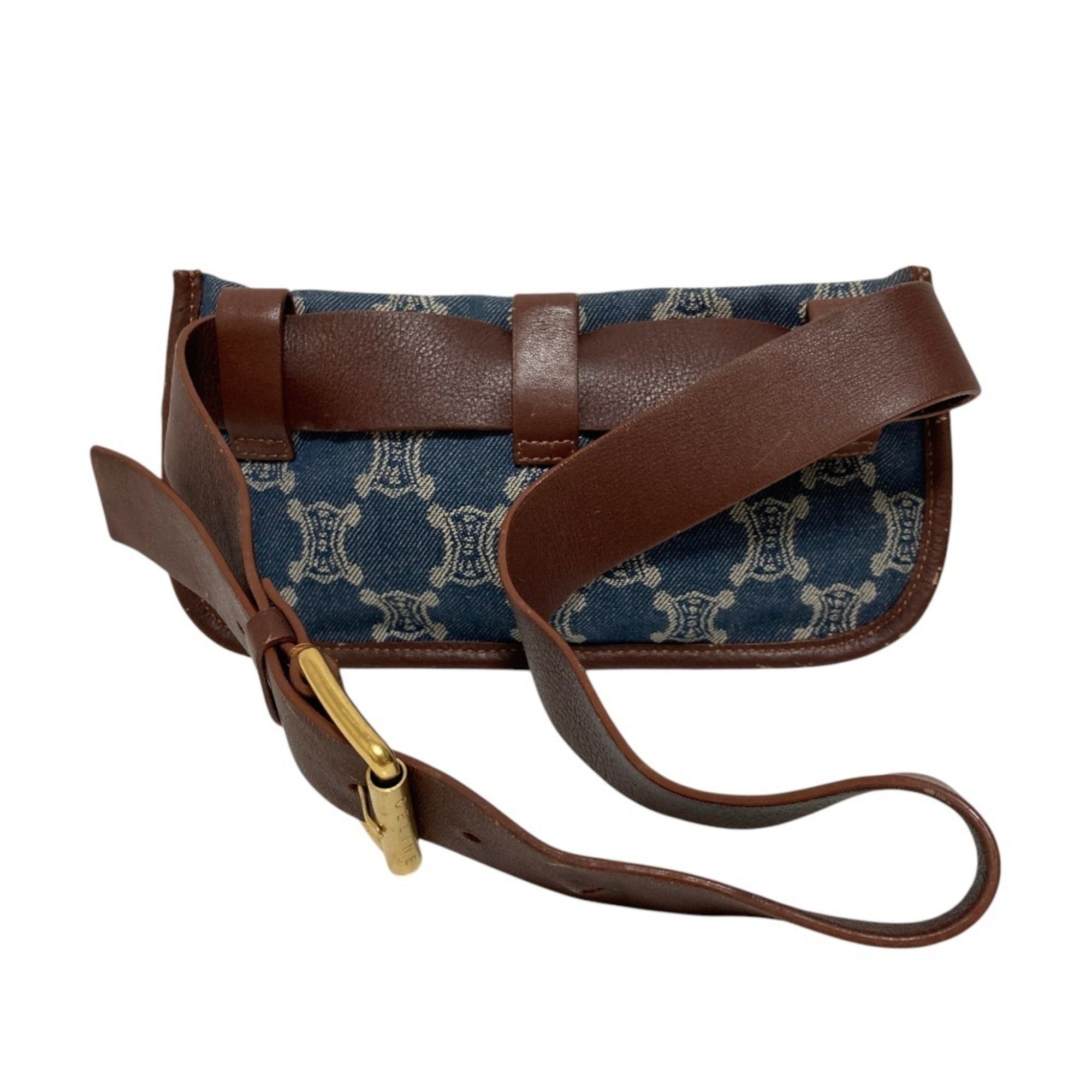 Celine Macadam Blue Denim Fanny Pack (Pre-Owned)