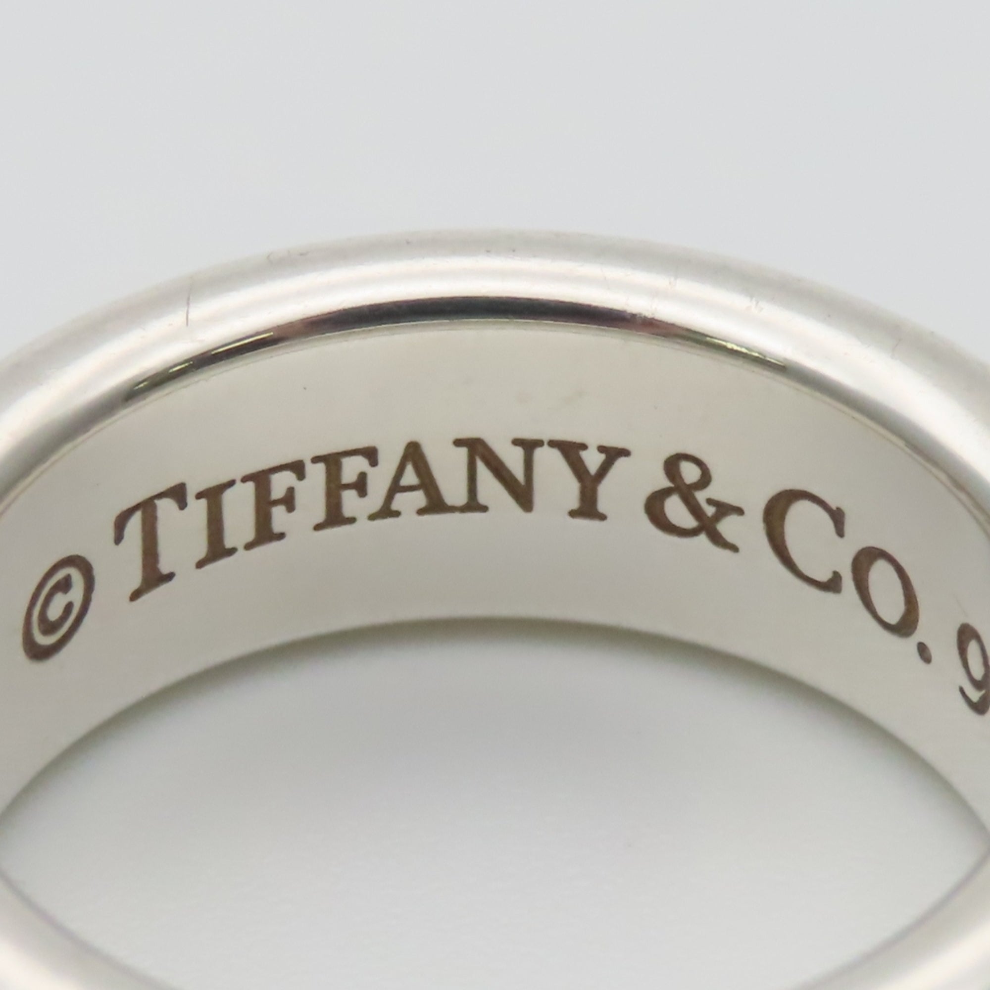 Tiffany Silver Silver 925 Band Ring (Pre-Owned)