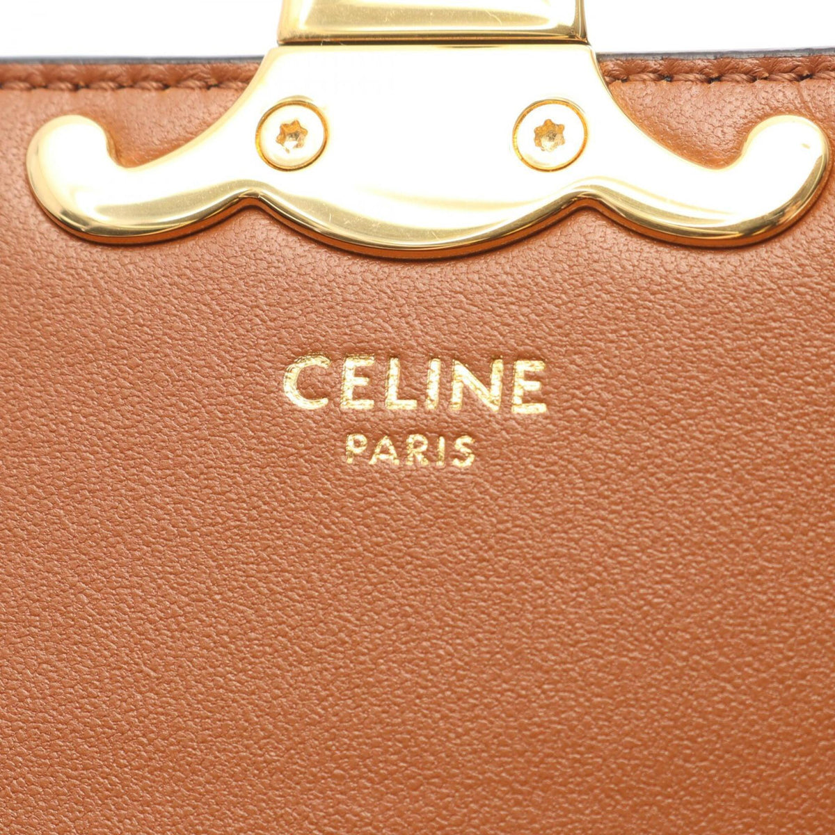 Celine Black Brown Pvc Coated Canvas Leather Handbag (Pre-Owned)