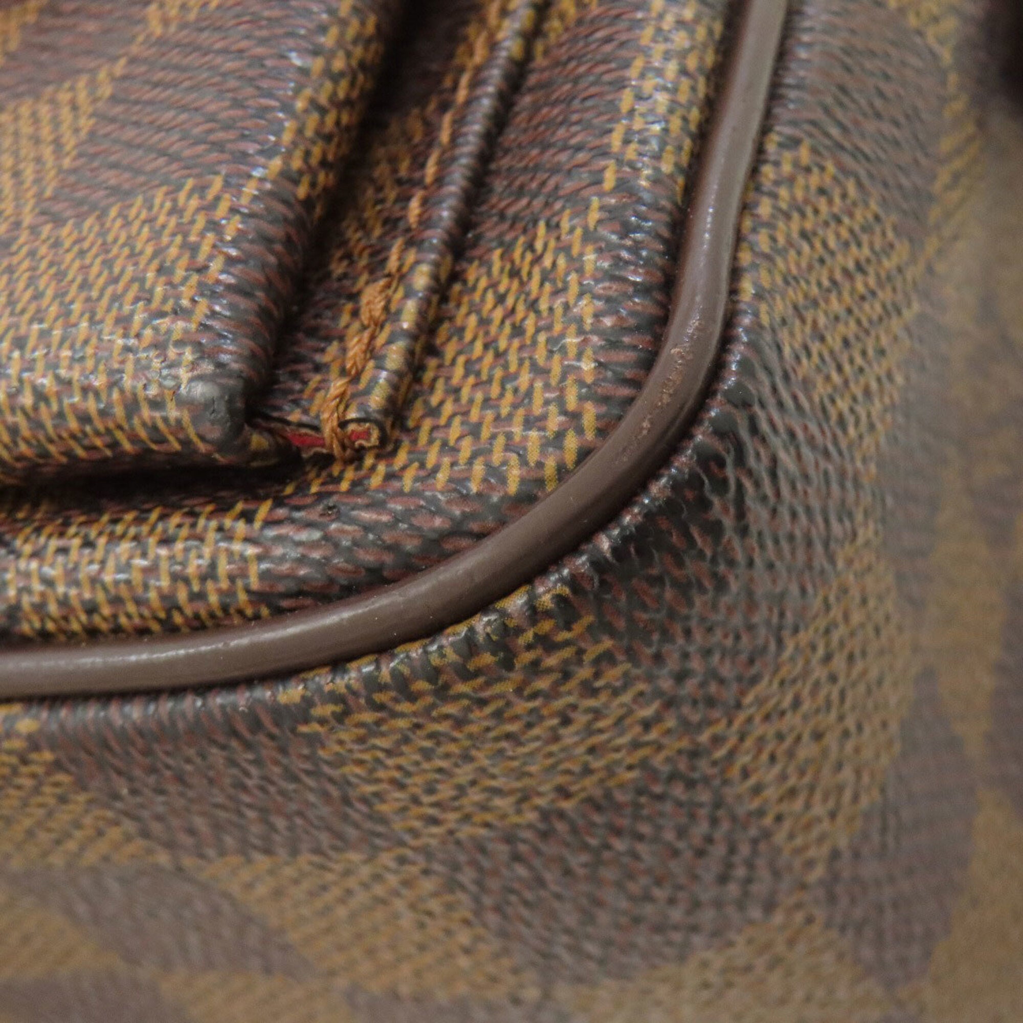 Louis Vuitton Damier Damier Canvas Ebene Damier Canvas Shoulder Bag (Pre-Owned)