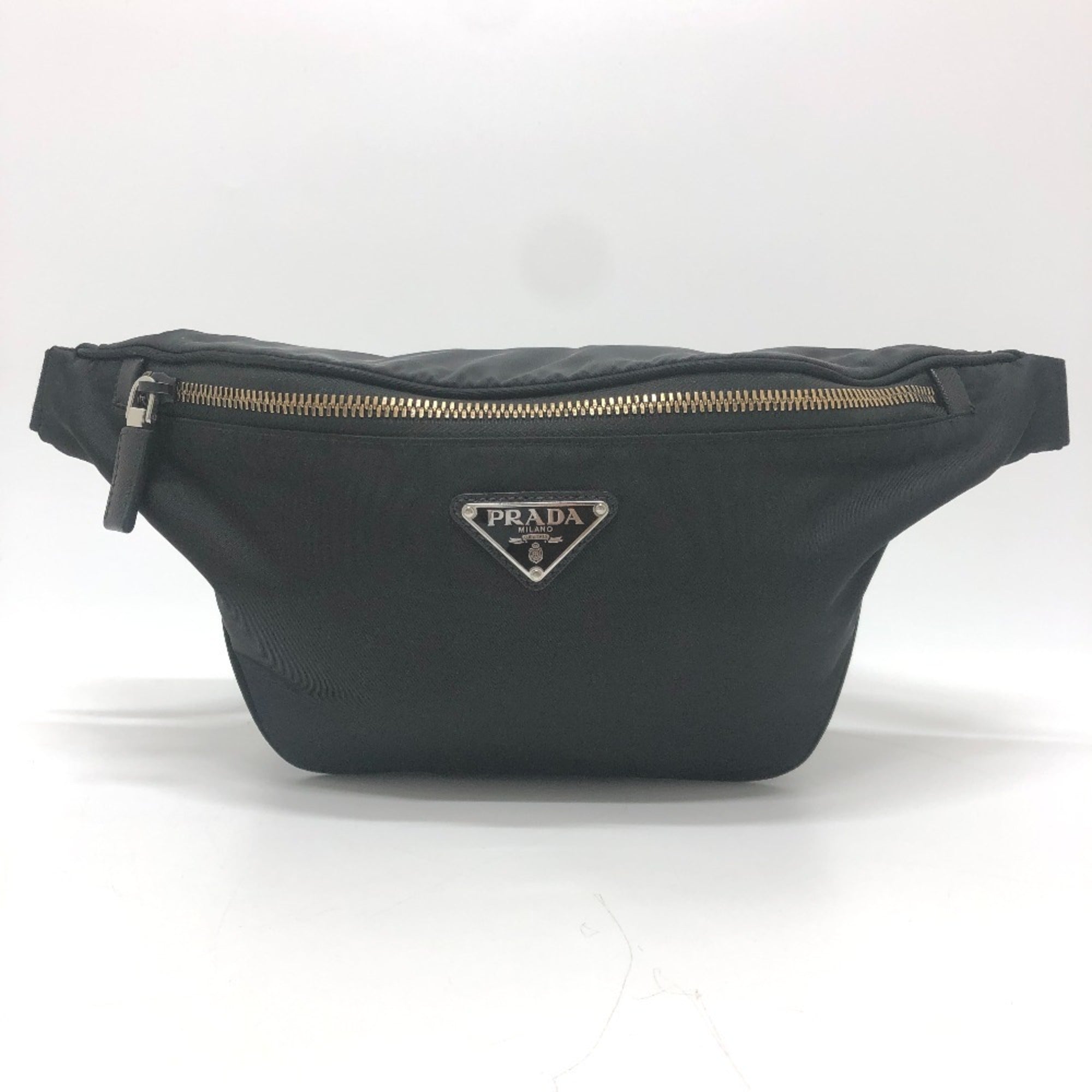 Prada Black Nylon Fanny Pack Handbag (Pre-Owned)
