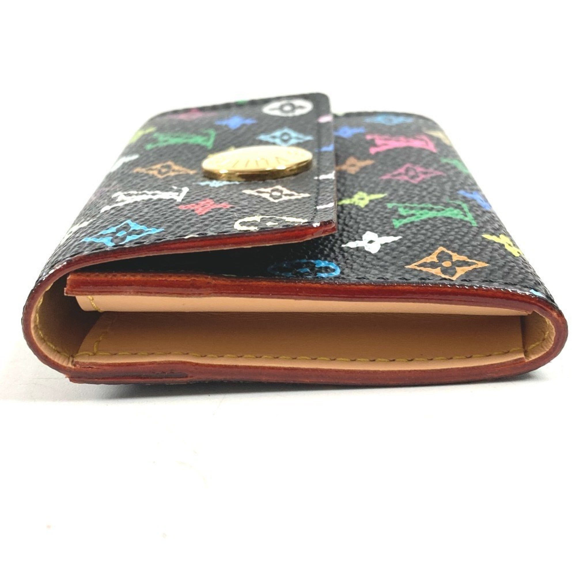 Louis Vuitton Black Monogram Multi-Color Noir Monogram Multicolore Coin Purse/Coin Case (Pre-Owned)