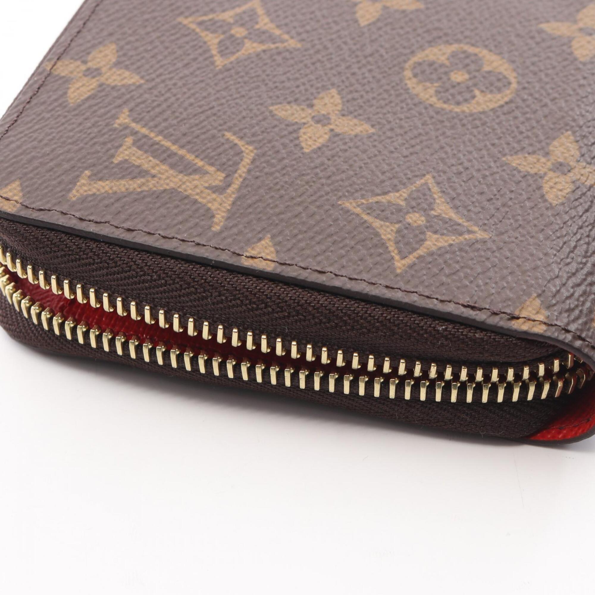 Louis Vuitton Brown Coquelicots Red Color Coated Canvas Pvc Long Wallet (Bi-Fold) (Pre-Owned)