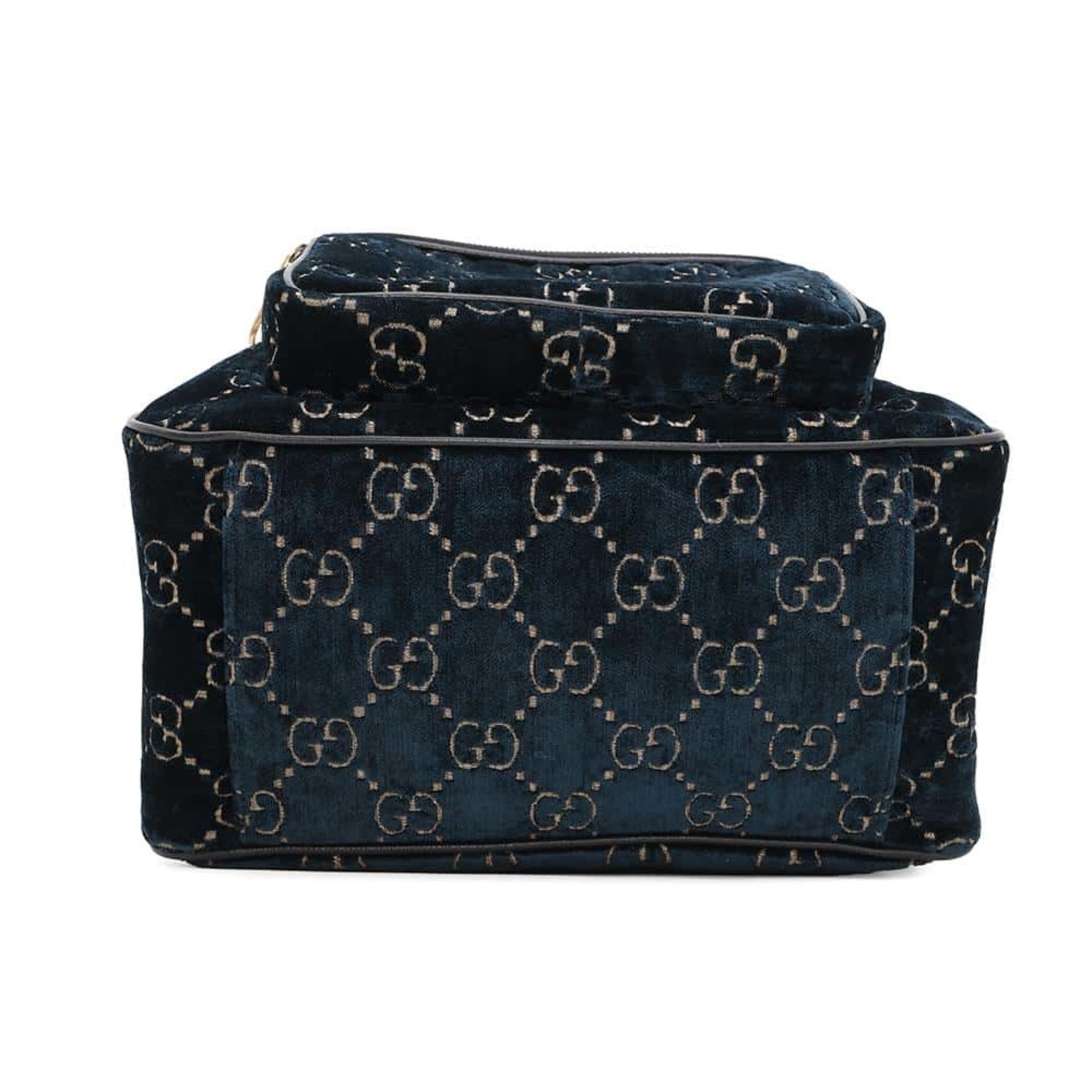 Gucci Blue Velvet Backpack (Pre-Owned)