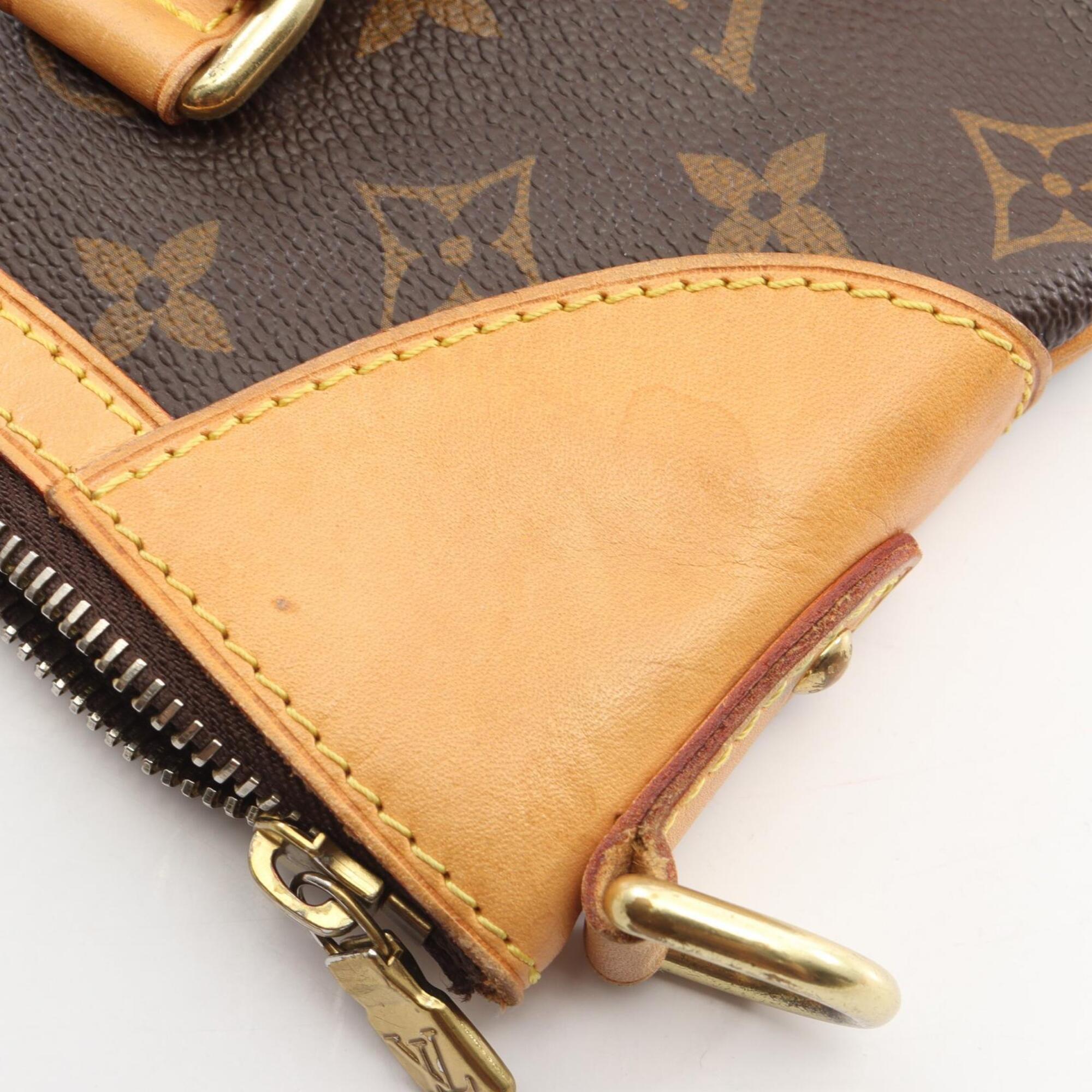 Louis Vuitton Brown Coated Canvas Pvc Monogram Leather Handbag (Pre-Owned)