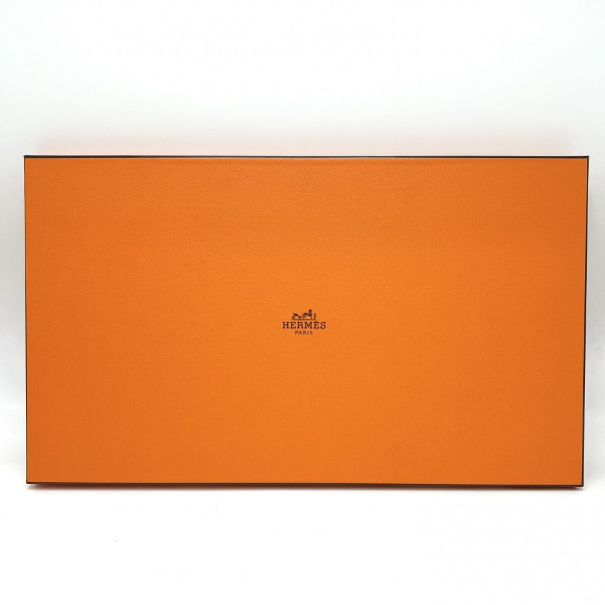 Hermes Beige Orange Cotton Pouch (Pre-Owned)