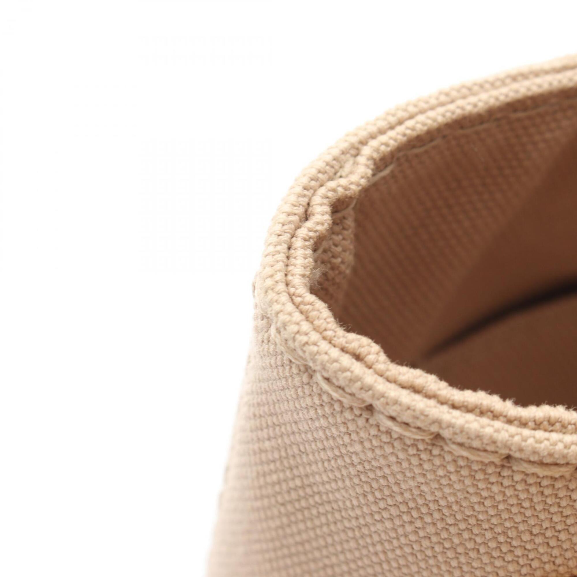 Prada Beige Canvas Handbag Tote Bag (Pre-Owned)