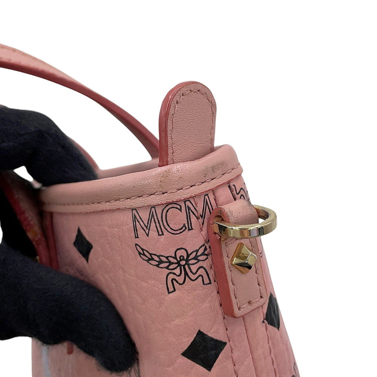 Mcm Pink Leather Handbag (Pre-Owned)