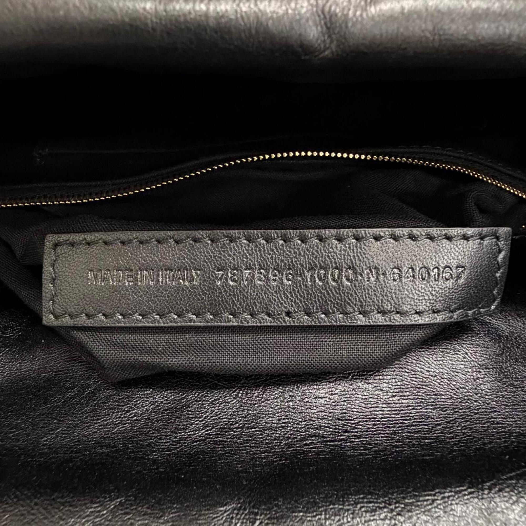 Balenciaga Black Leather Shoulder Bag (Pre-Owned)
