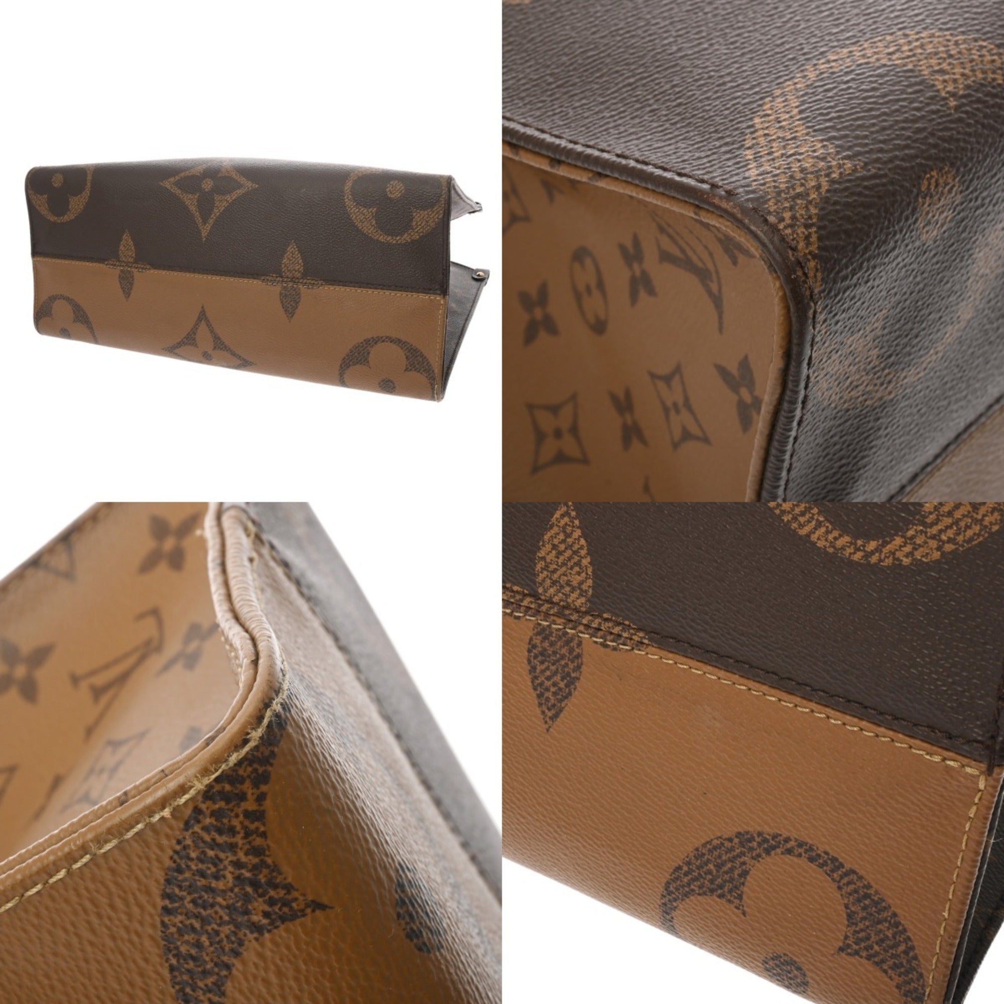 Louis Vuitton Brown Monogram Canvas Handbag (Pre-Owned)