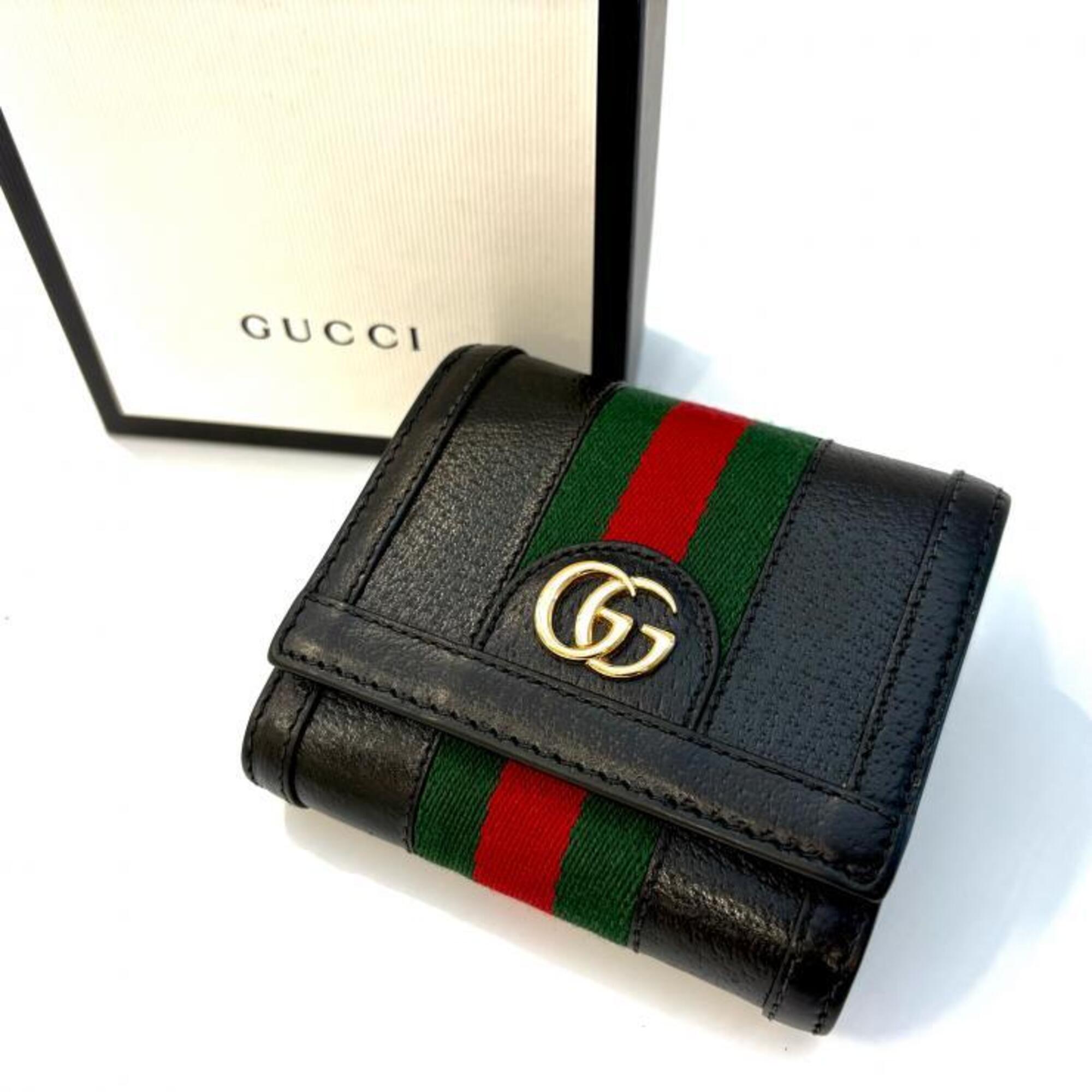 Gucci Black Leather Wallet (Bi-Fold) (Pre-Owned)