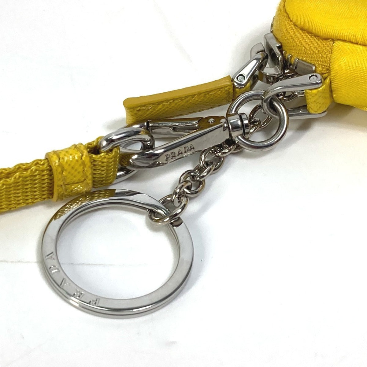 Prada Yellow Nylon Pouch (Pre-Owned)