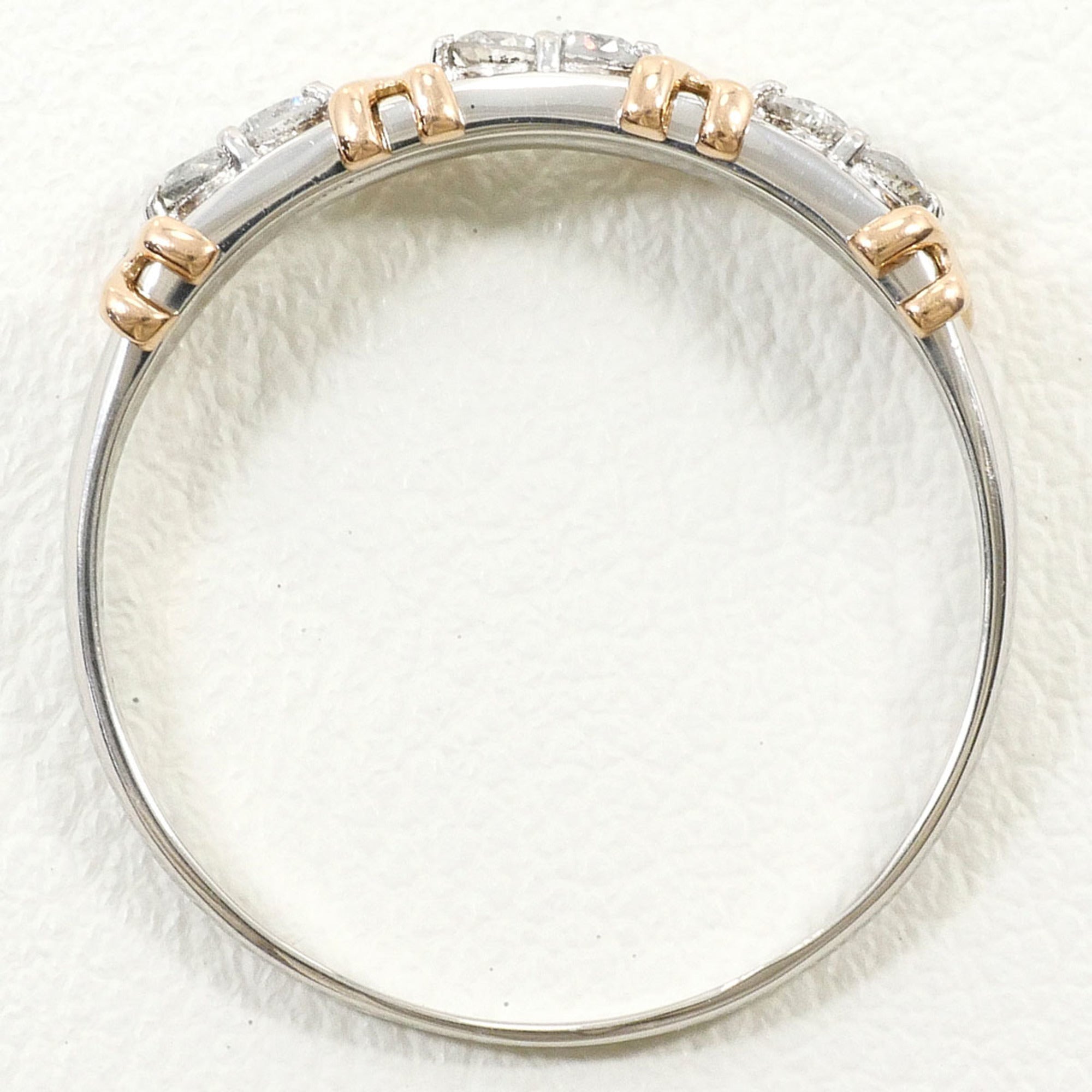 Unbranded Pink Gold Platinum Pink Gold (18K) Platinum 900 Band Ring (Pre-Owned)