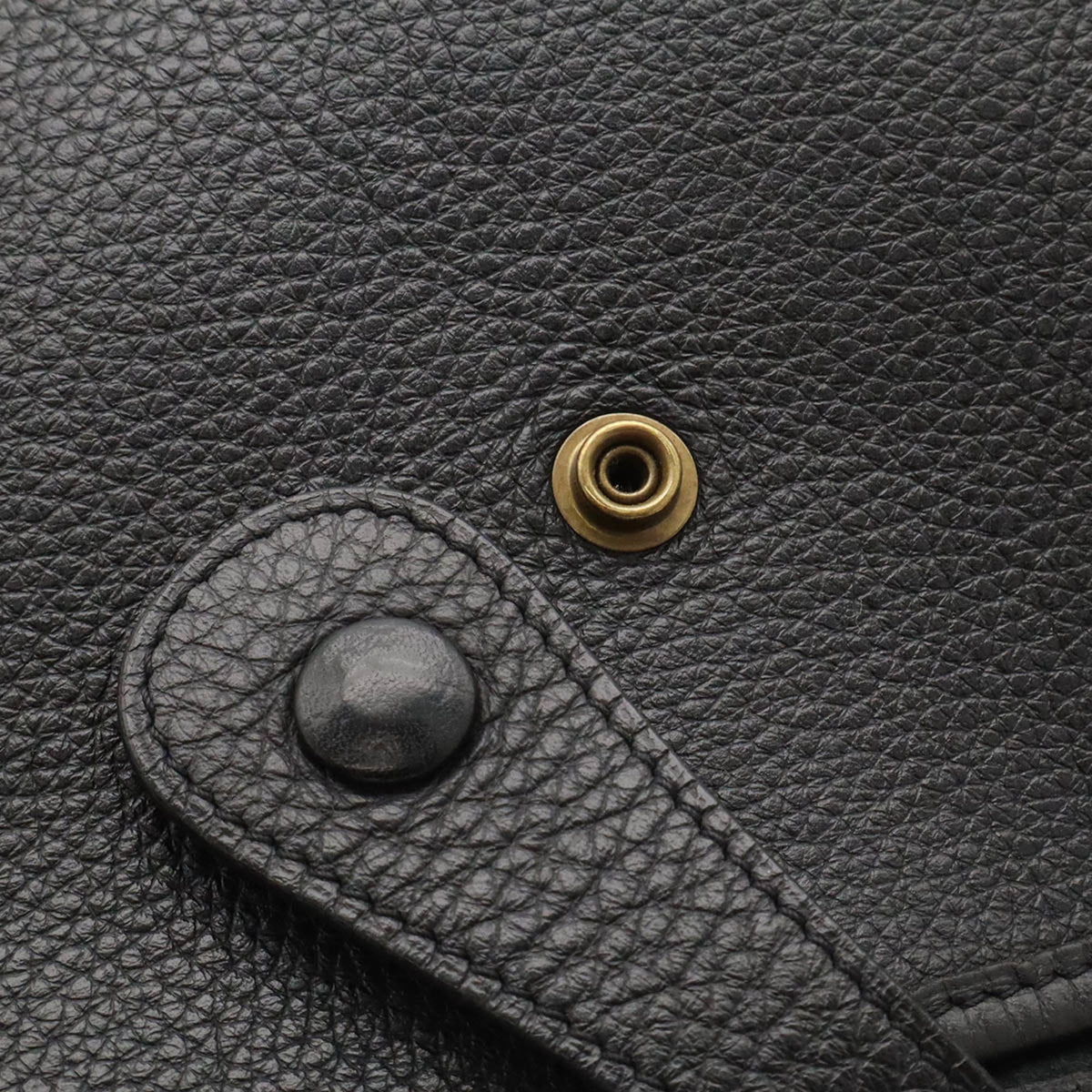Hermes Black Togo Leather Shoulder Bag (Pre-Owned)
