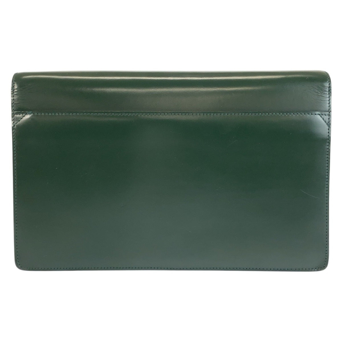 Dunhill Green Leather Clutch Bag (Pre-Owned)