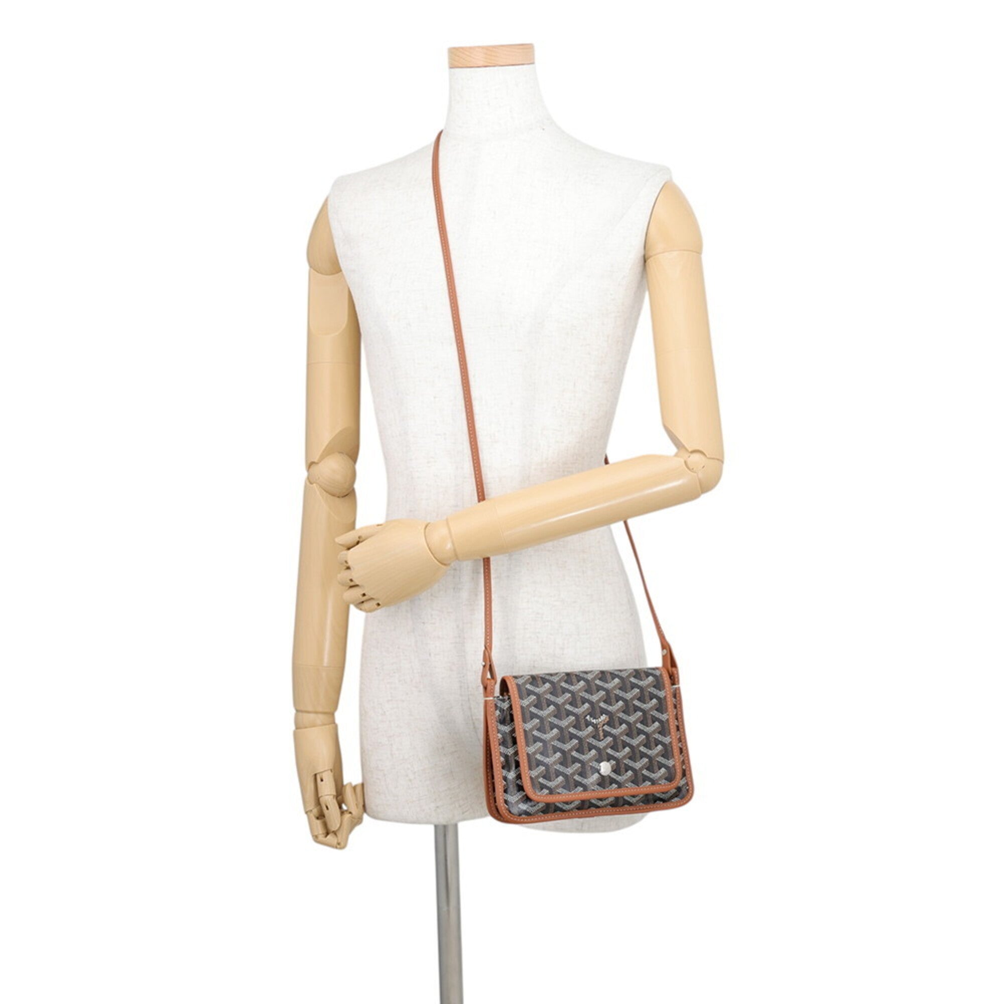 Goyard Black Pvc Leather Handbag Pochette Shoulder Bag (Pre-Owned)
