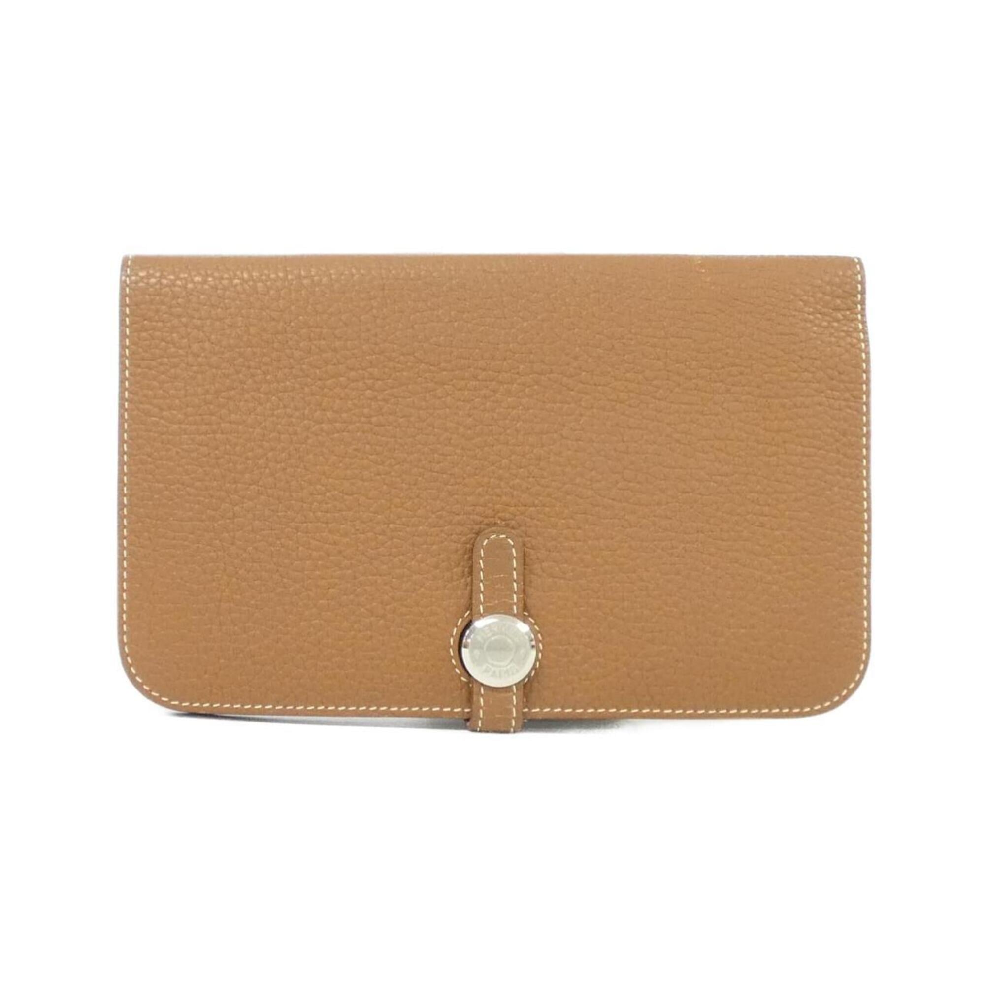 Hermes Togo Leather Long Wallet (Bi-Fold) (Pre-Owned)