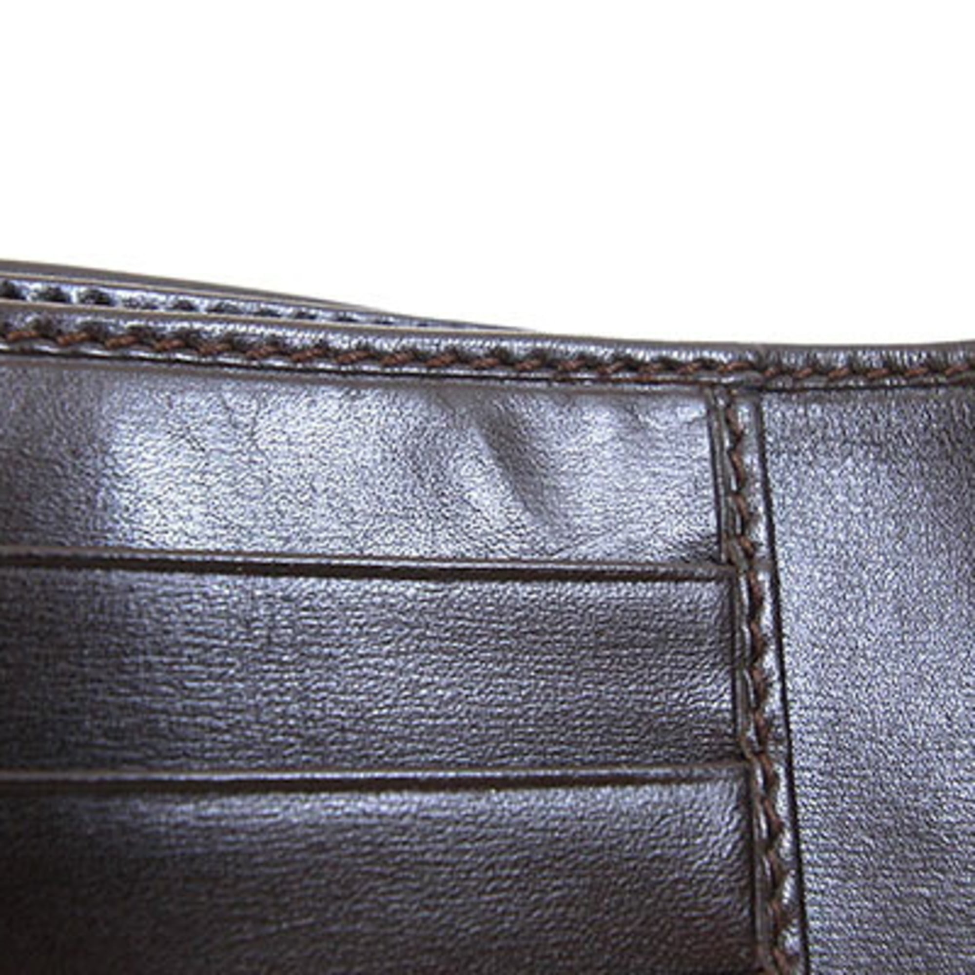 Gucci Dark Brown Leather Wallet (Bi-Fold) (Pre-Owned)