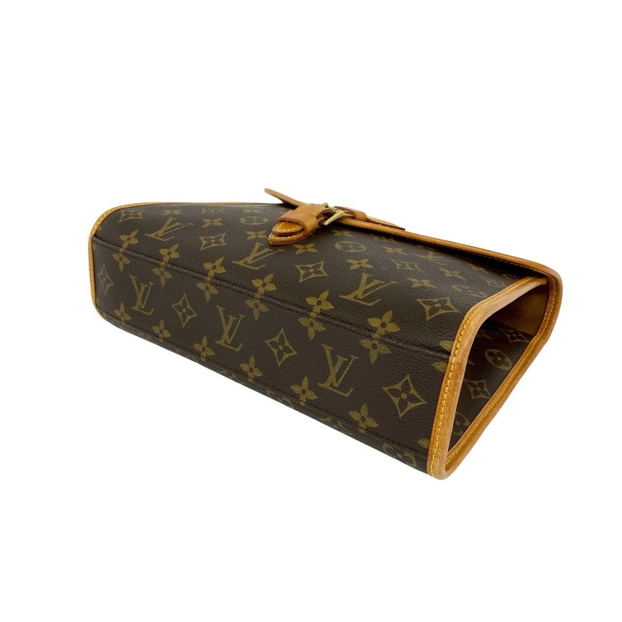 Louis Vuitton Brown Leather Pvc Handbag Shoulder Bag (Pre-Owned)