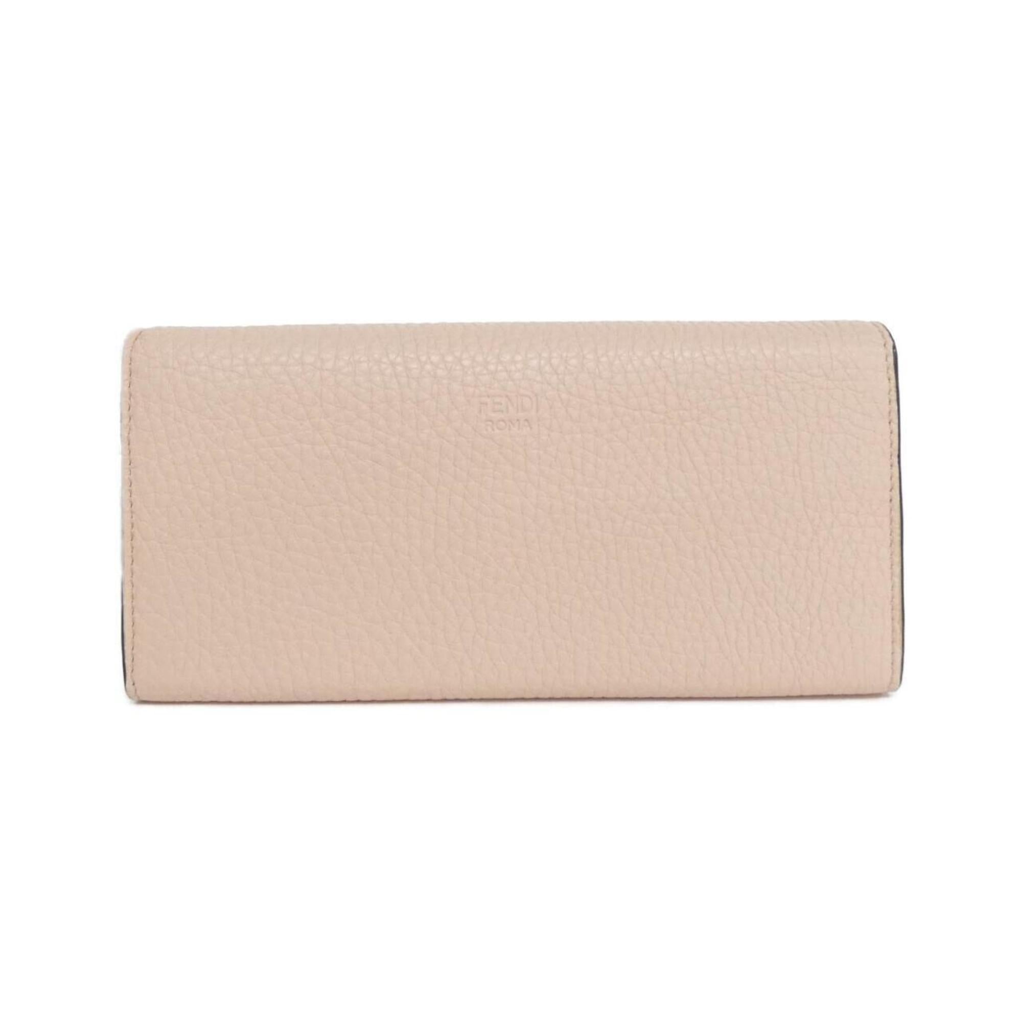 Fendi Leather Long Wallet (Bi-Fold) (Pre-Owned)