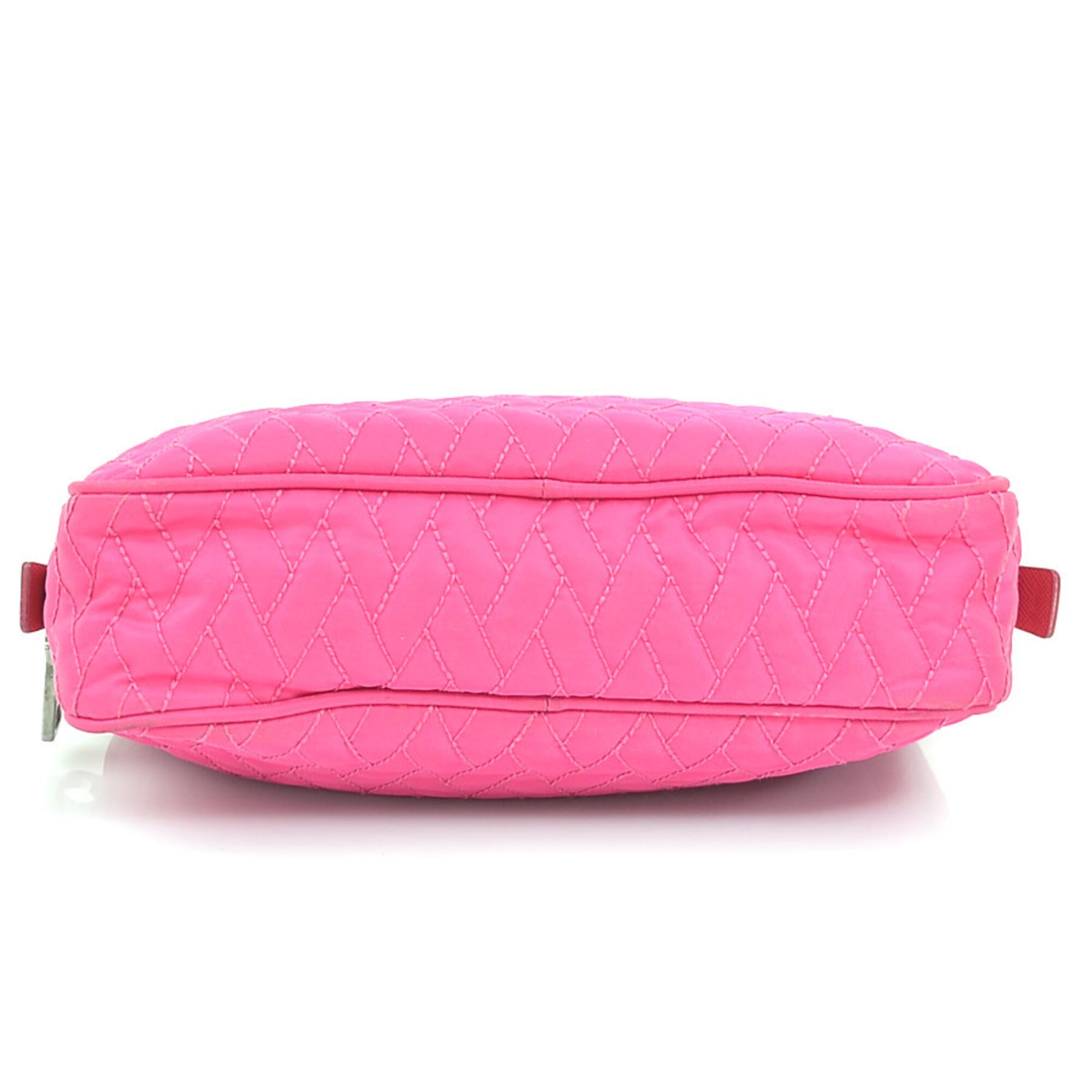 Prada Pink Nylon Handbag Shoulder Bag (Pre-Owned)
