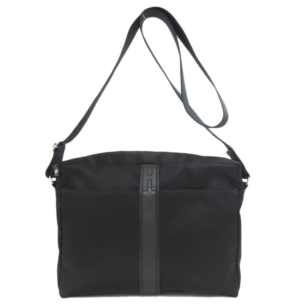Hermes Black Polyester Cotton Briefcase (Pre-Owned)