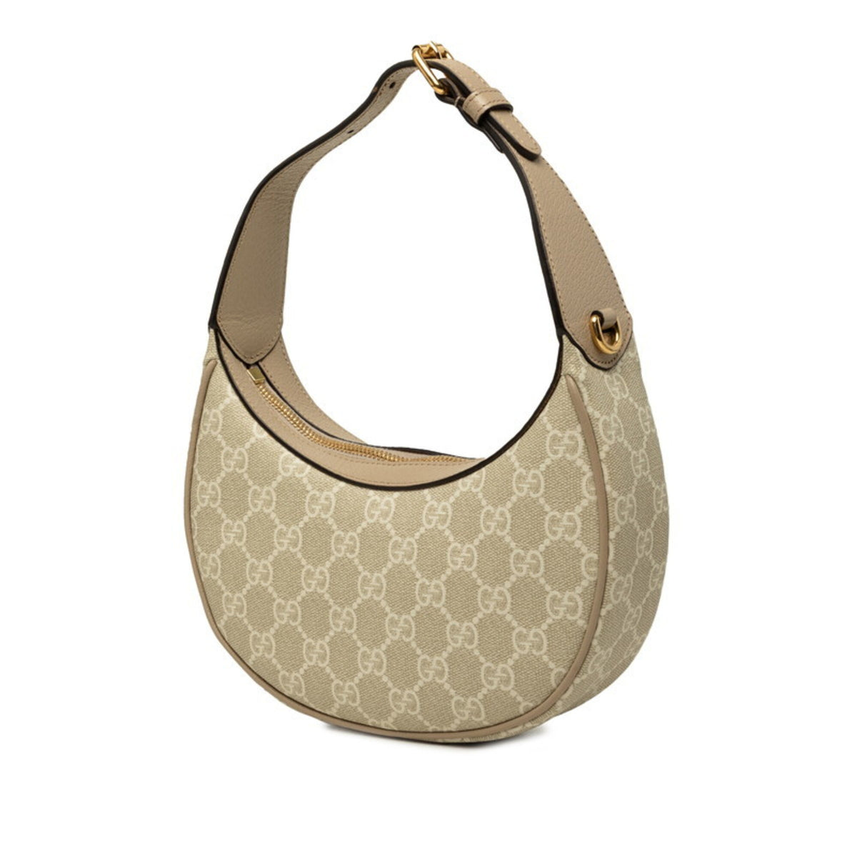 Gucci Beige Pvc Leather Handbag Shoulder Bag (Pre-Owned)