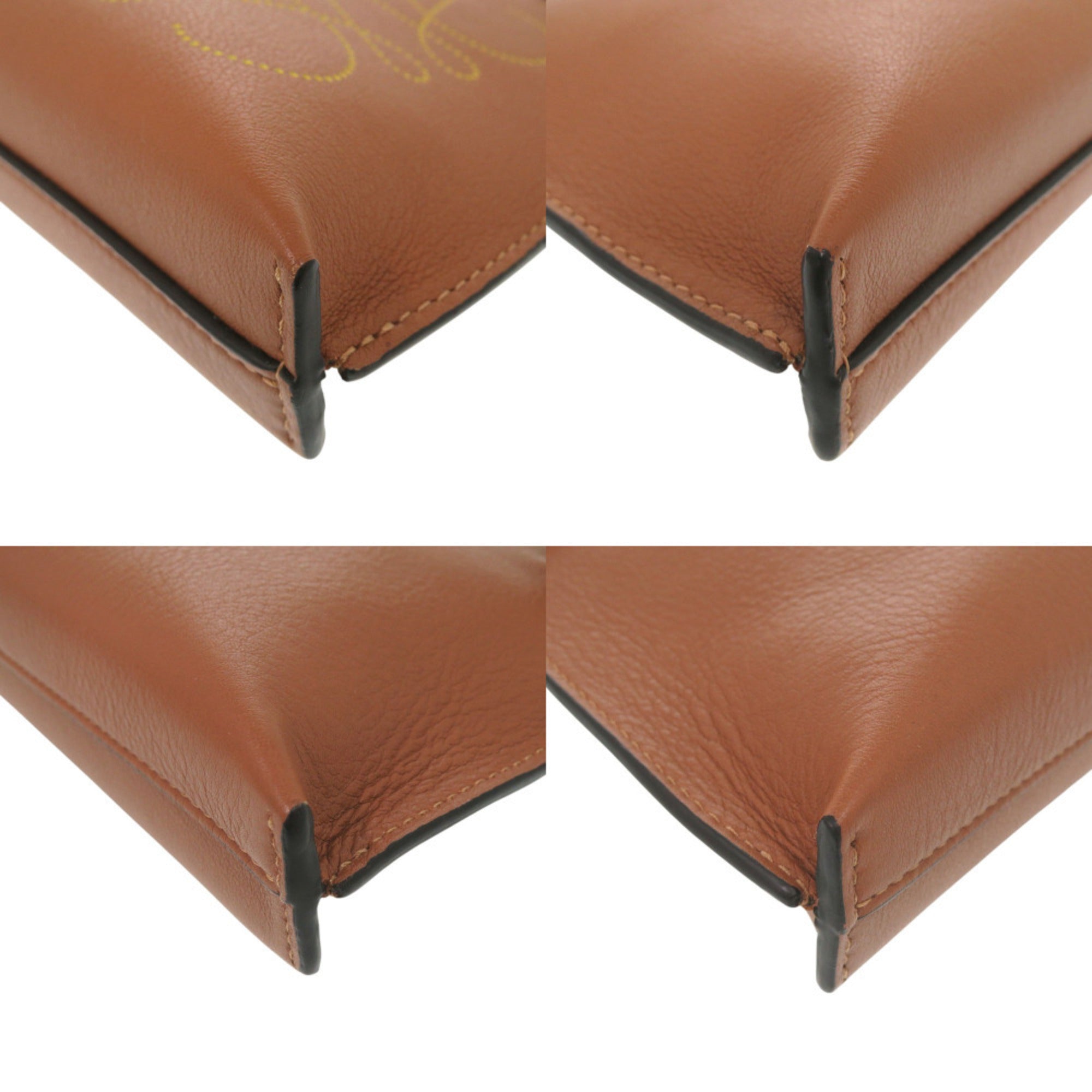 Loewe Brown Leather Pouch (Pre-Owned)