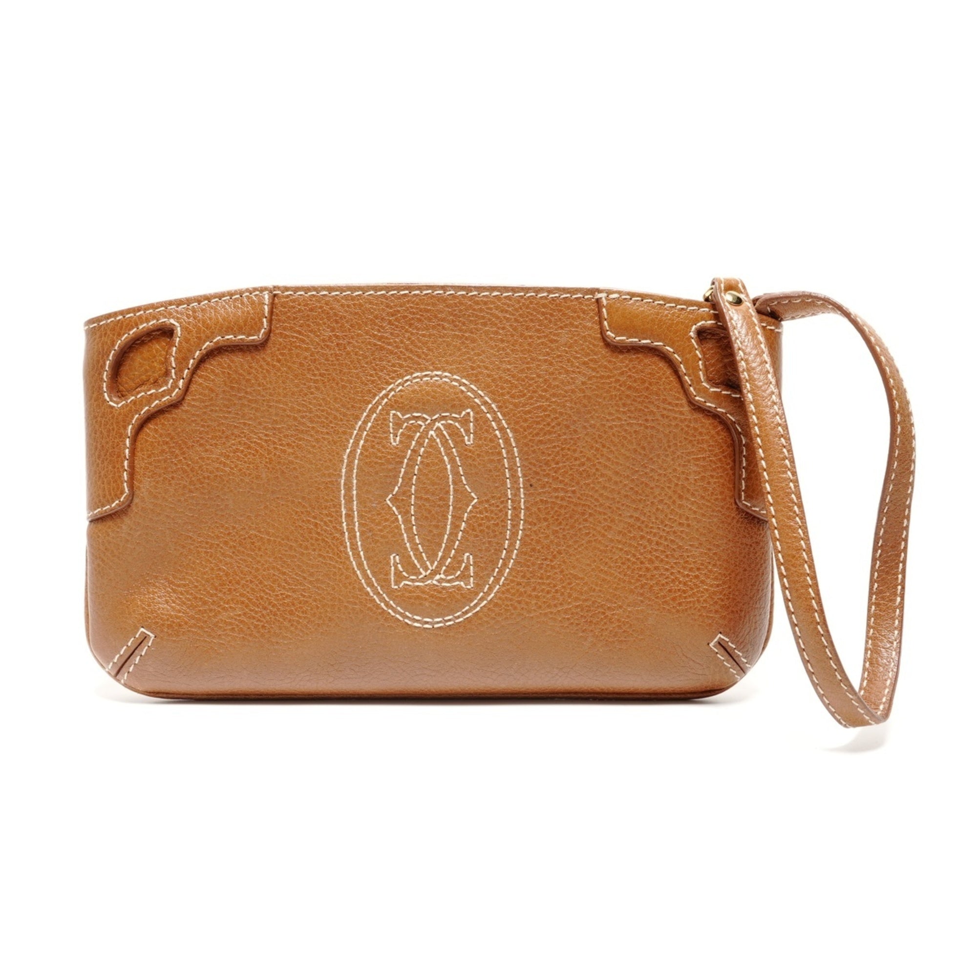 Cartier Brown Handbag Pouch (Pre-Owned)