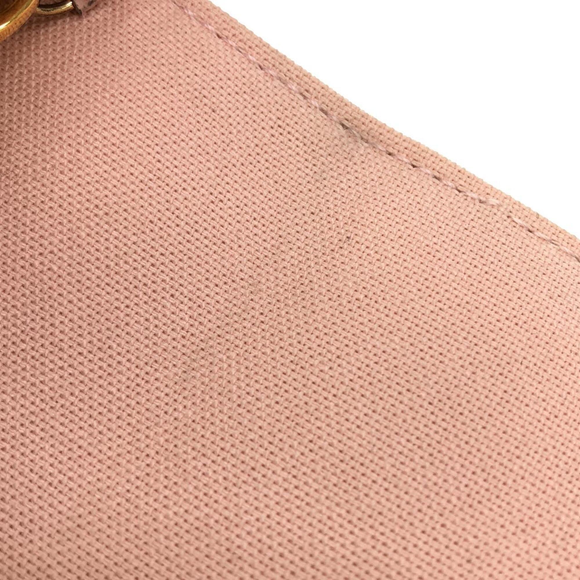 Louis Vuitton Azur White Coated Canvas Pochette Shoulder Bag (Pre-Owned)