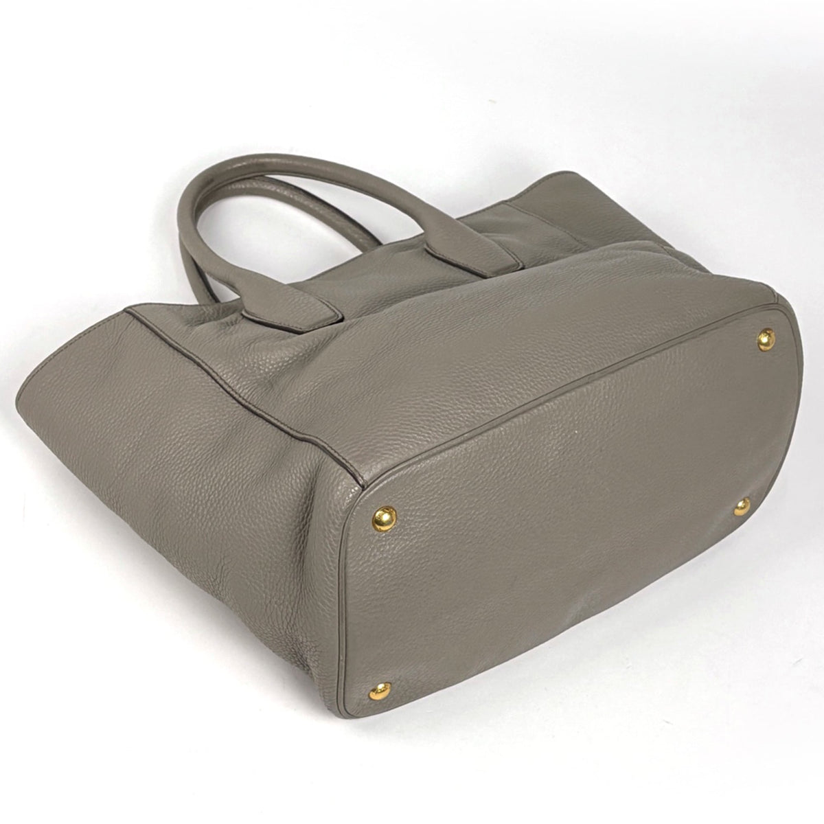 Prada Beige Leather Tote Bag (Pre-Owned)