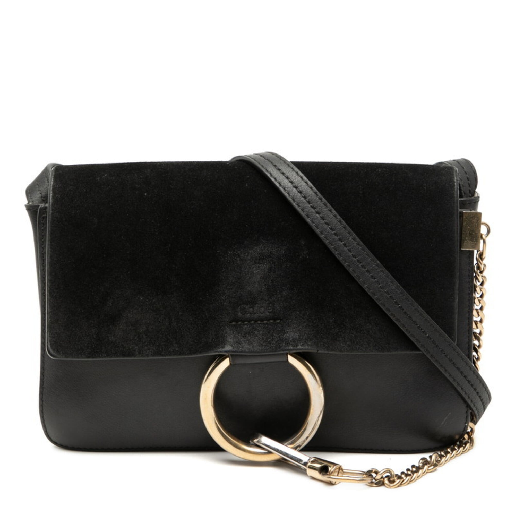 Chloé Black Leather Shoulder Bag (Pre-Owned)